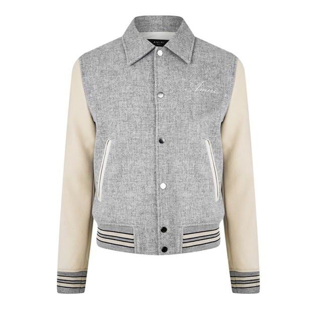 Amiri AMIRI Bones Wool Varsity Jacket Size US XL / EU 56 / 4 - 1 Thumbnail