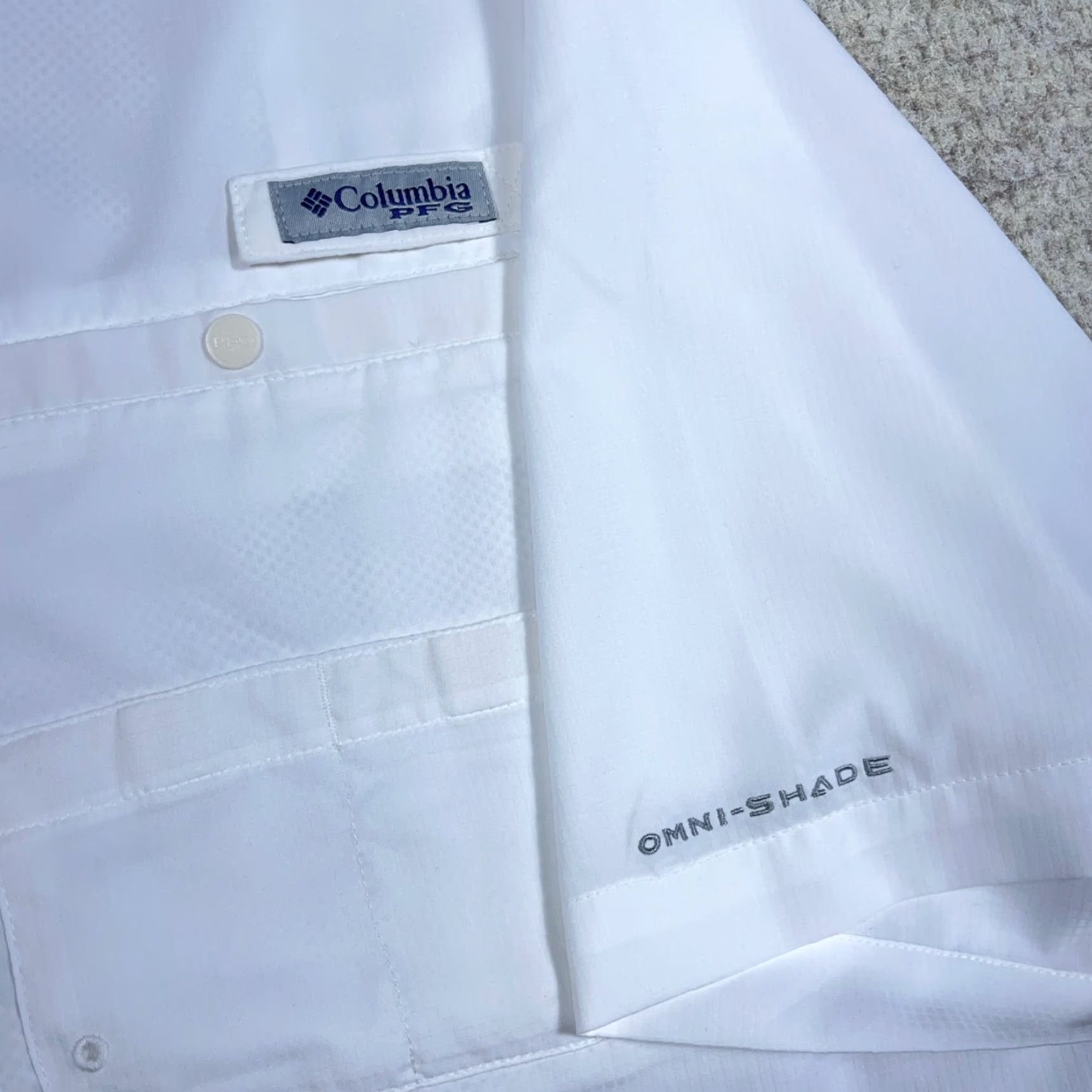 Vintage Columbia PFG Shirt Men XL White Button-Up Performance Vented Fishing Safari Shirt Size US XL / EU 56 / 4 - 3 Thumbnail