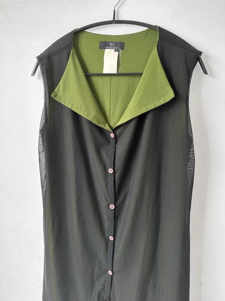 Y's Y's Mesh black and green color-matching vest Size US L / EU 52-54 / 3 - 3 Thumbnail