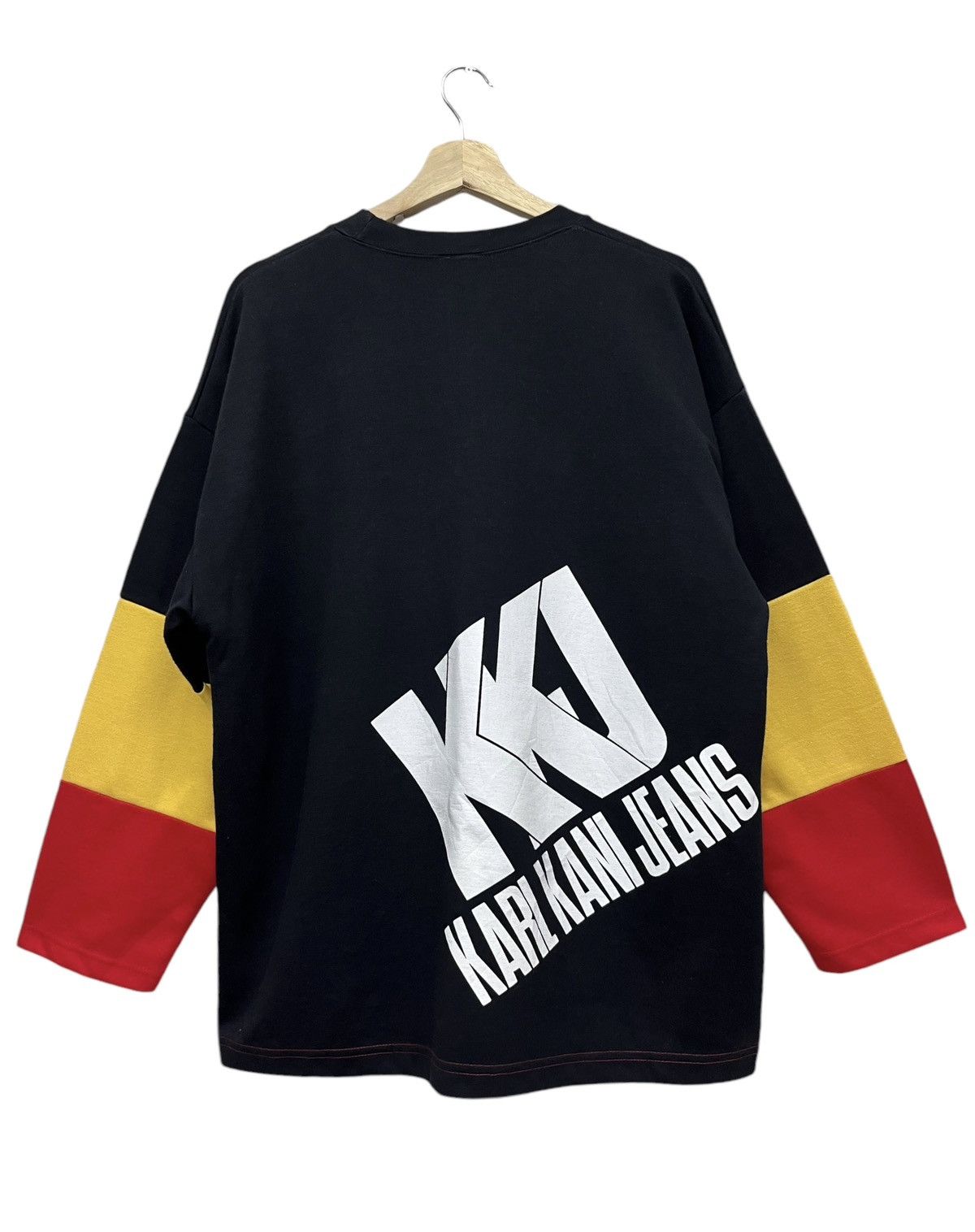 Karl Kani 90’s HIP HOP BAGGY KARL KANI CROSS COLOUR BIG SPELLOUT Shirt Size US L / EU 52-54 / 3 - 4 Thumbnail