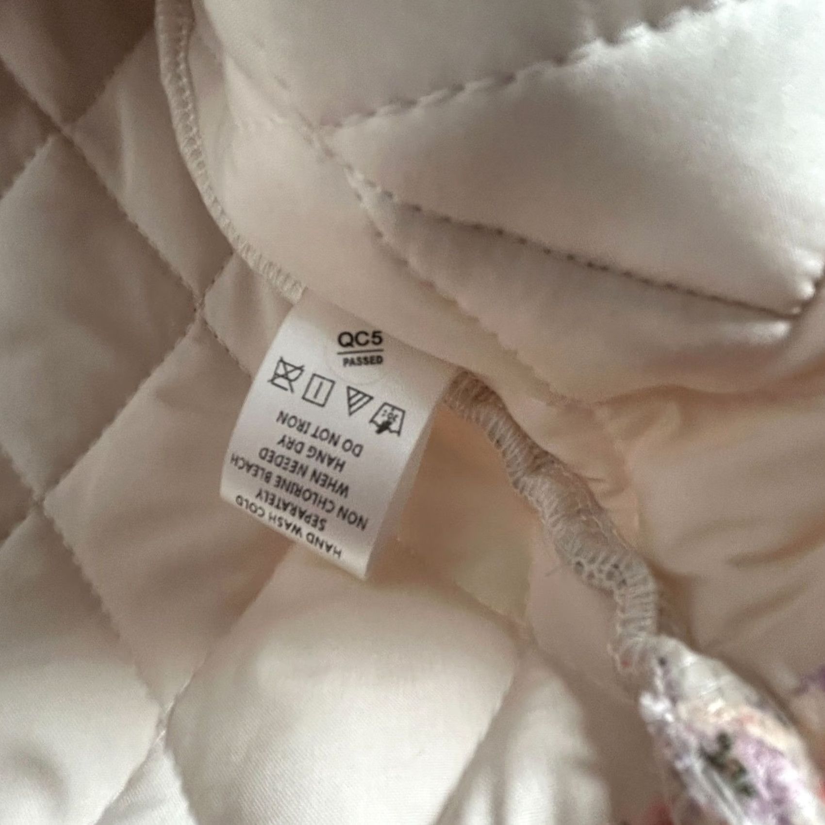 Vintage Sadie & Sage Womens Floral Quilted Jacket Large Peach Button Front Pockets New Size L / US 10 / IT 46 - 5 Thumbnail