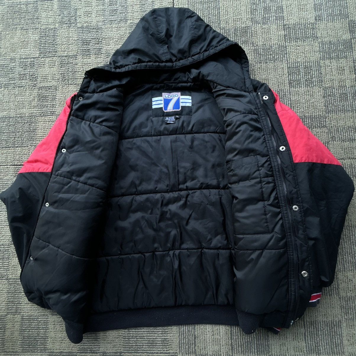 Logo 7 Vintage 90s Chicago Bulls Logo 7 Puffer Jacket Hoodie NBA Size US XL / EU 56 / 4 - 3 Thumbnail