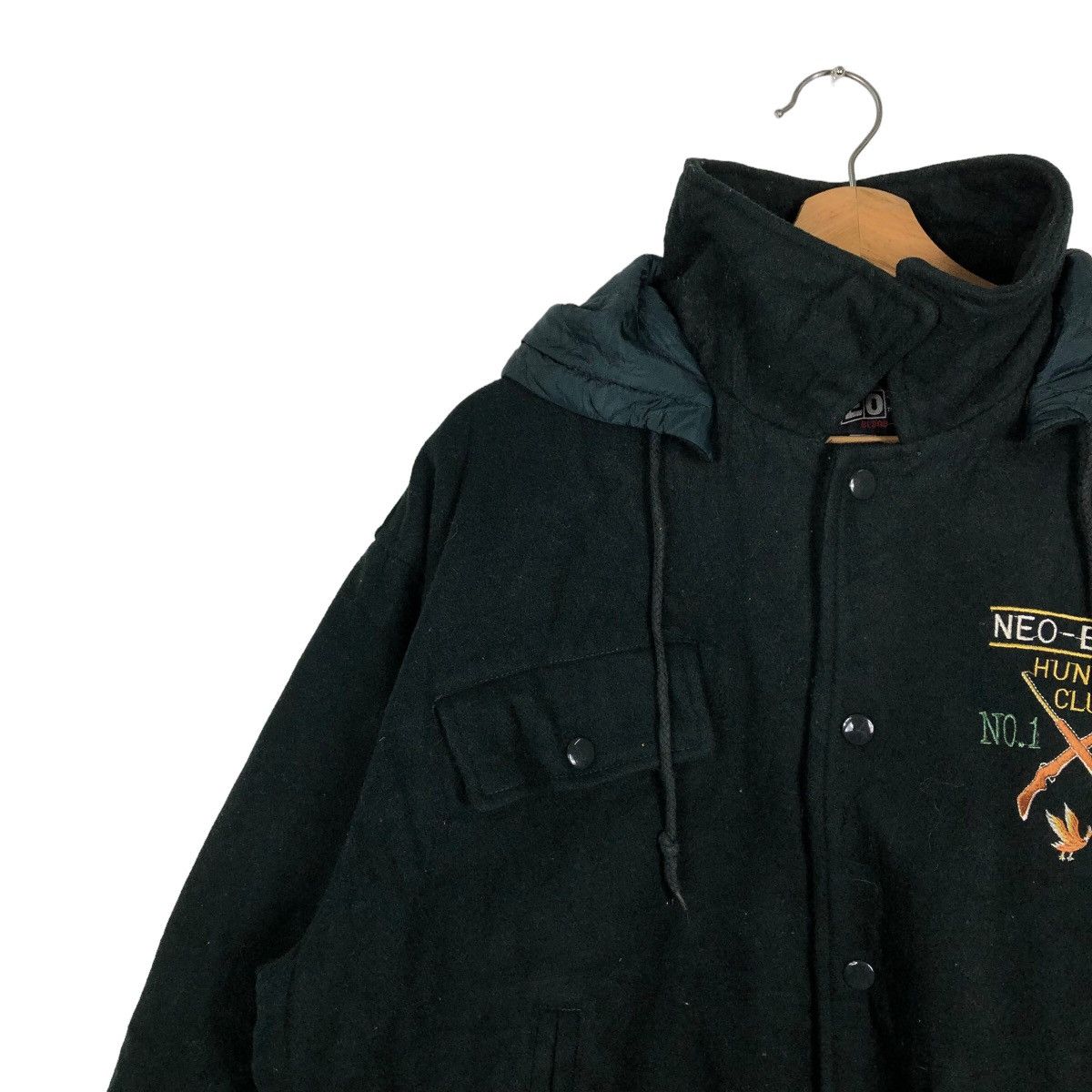 Japanese Brand 🔥90’s Wool Varsity Jacket Neo Blood Big Logo Spell Out Size US M / EU 48-50 / 2 - 7 Thumbnail