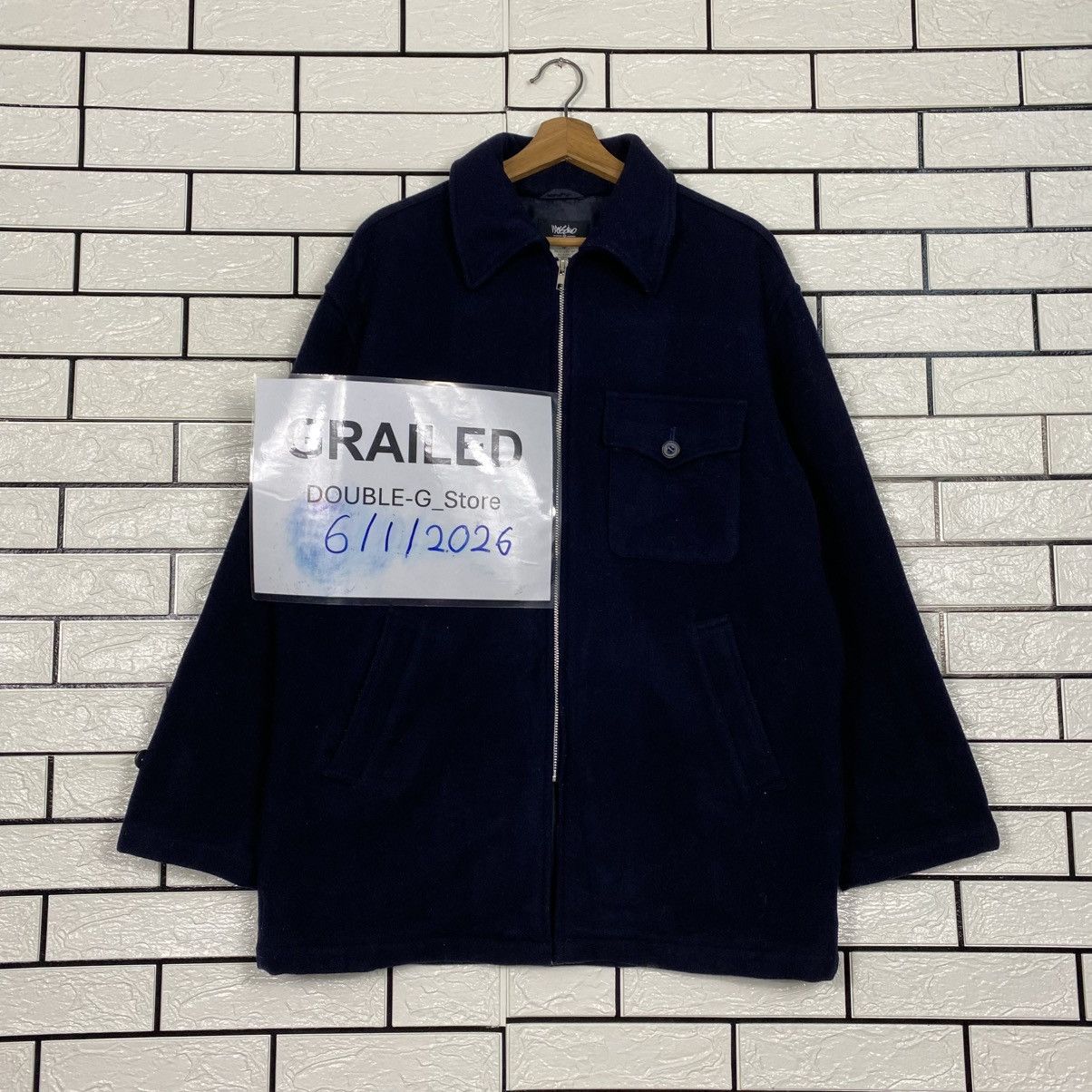 Issey Miyake 📌Vintage Wool Chore Jacket Zipper Blanket Massimo Supply Size US M / EU 48-50 / 2 - 1 Thumbnail