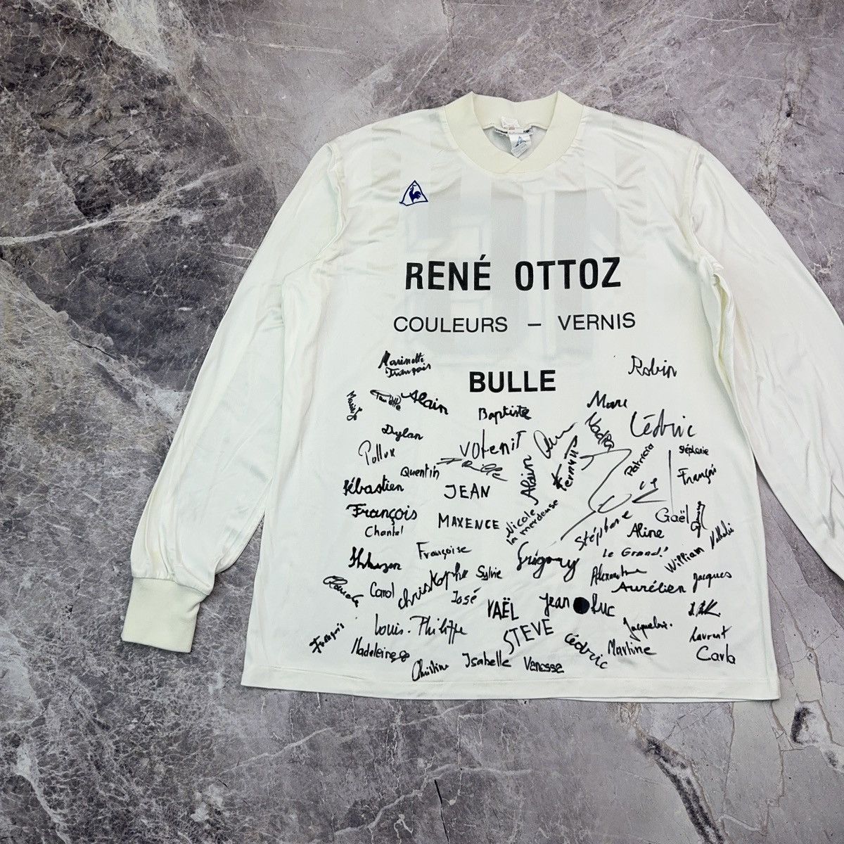 Le Coq Sportif × Vintage Le coq Sportif Bulle Switzerland Jersey 1990s Rene Ottoz 16 Size US XL / EU 56 / 4 - 5 Thumbnail
