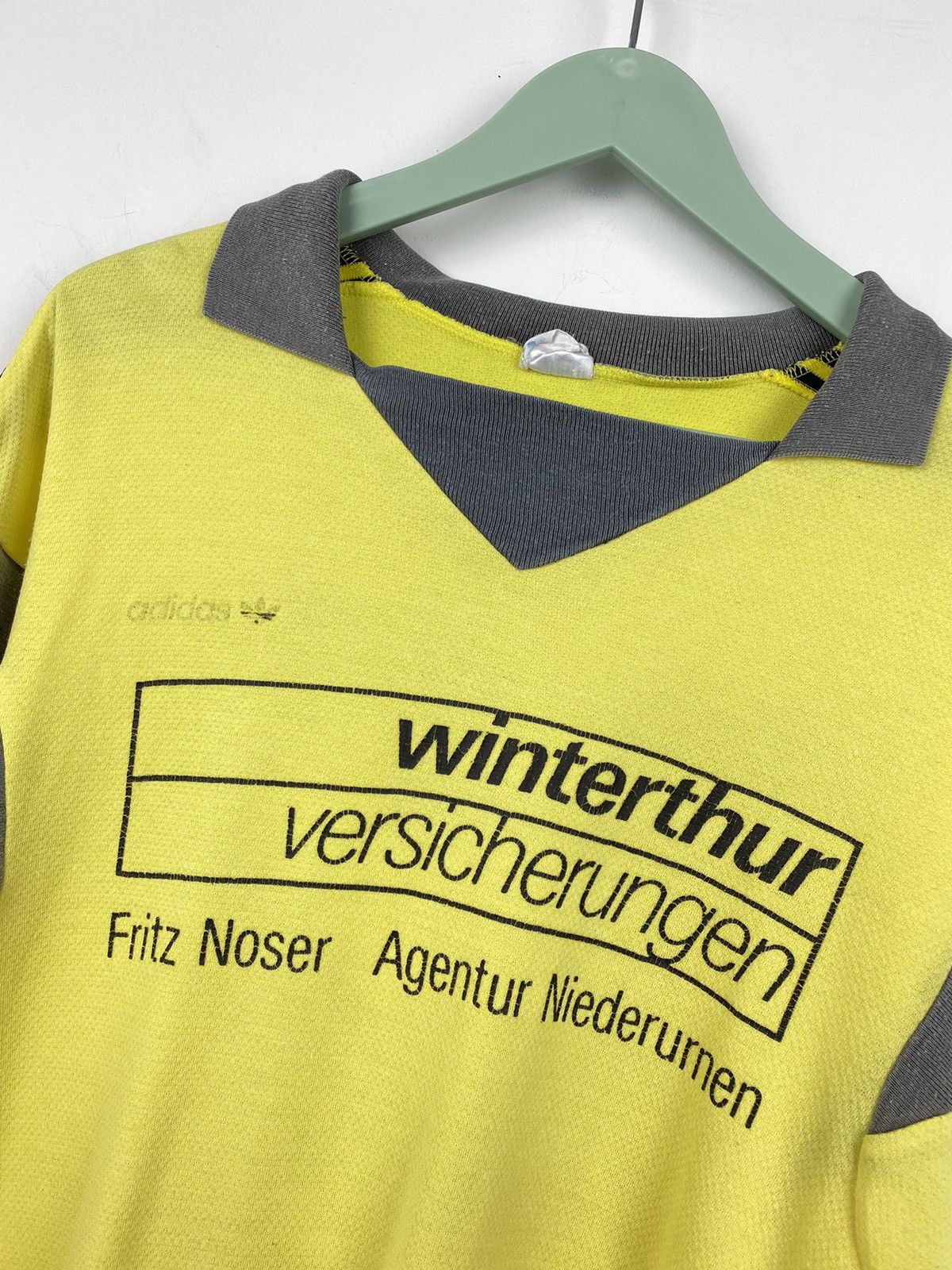 Adidas Vintage Adidas Winterthur 1980s #12 Ventex Soccer Jersey PSG Size US L / EU 52-54 / 3 - 3 Thumbnail