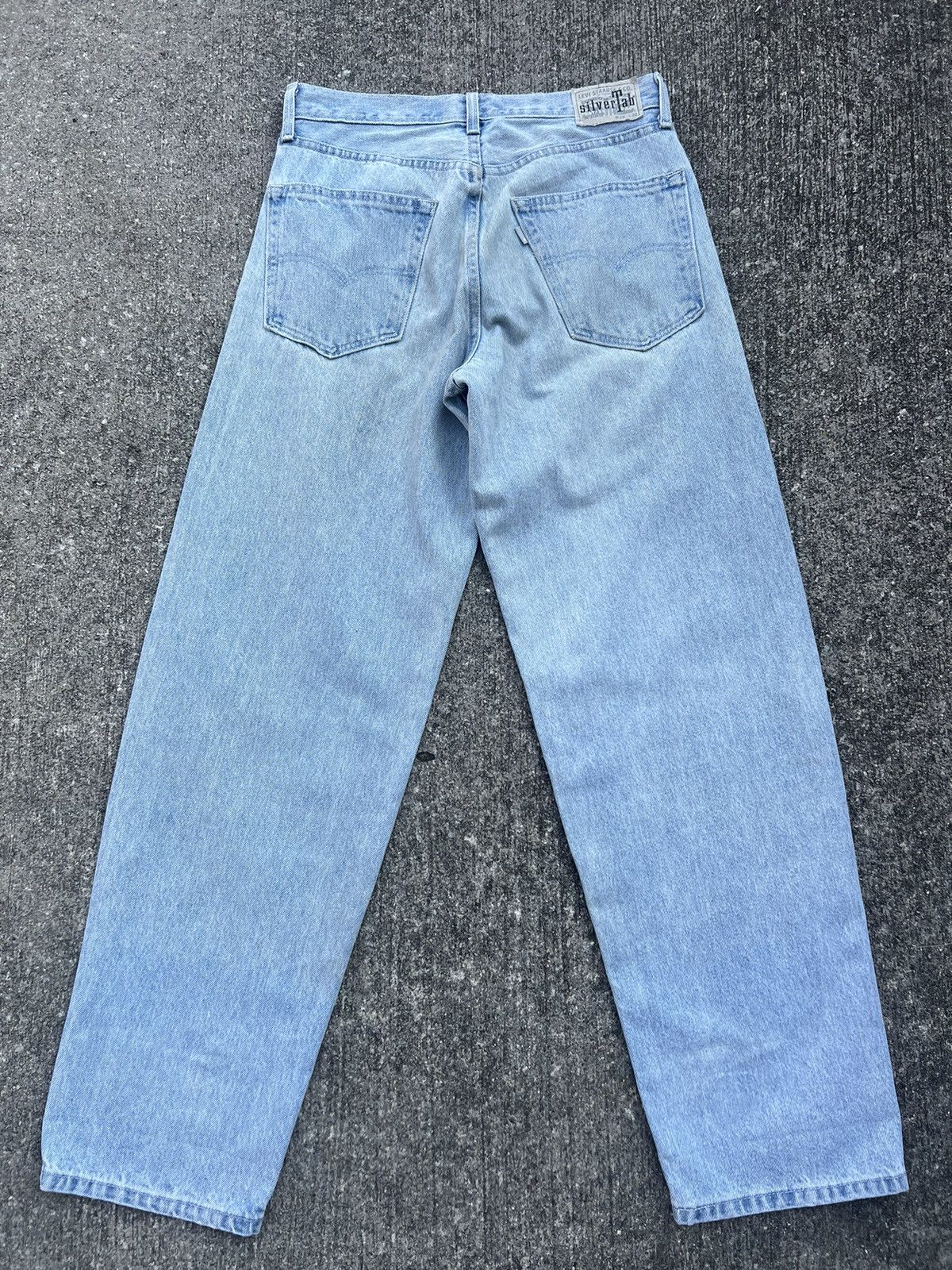Levi's Vintage Levi’s Silvertab Dirty Mud Denim Baggy Jeans Size US 30 / EU 46 - 2 Thumbnail