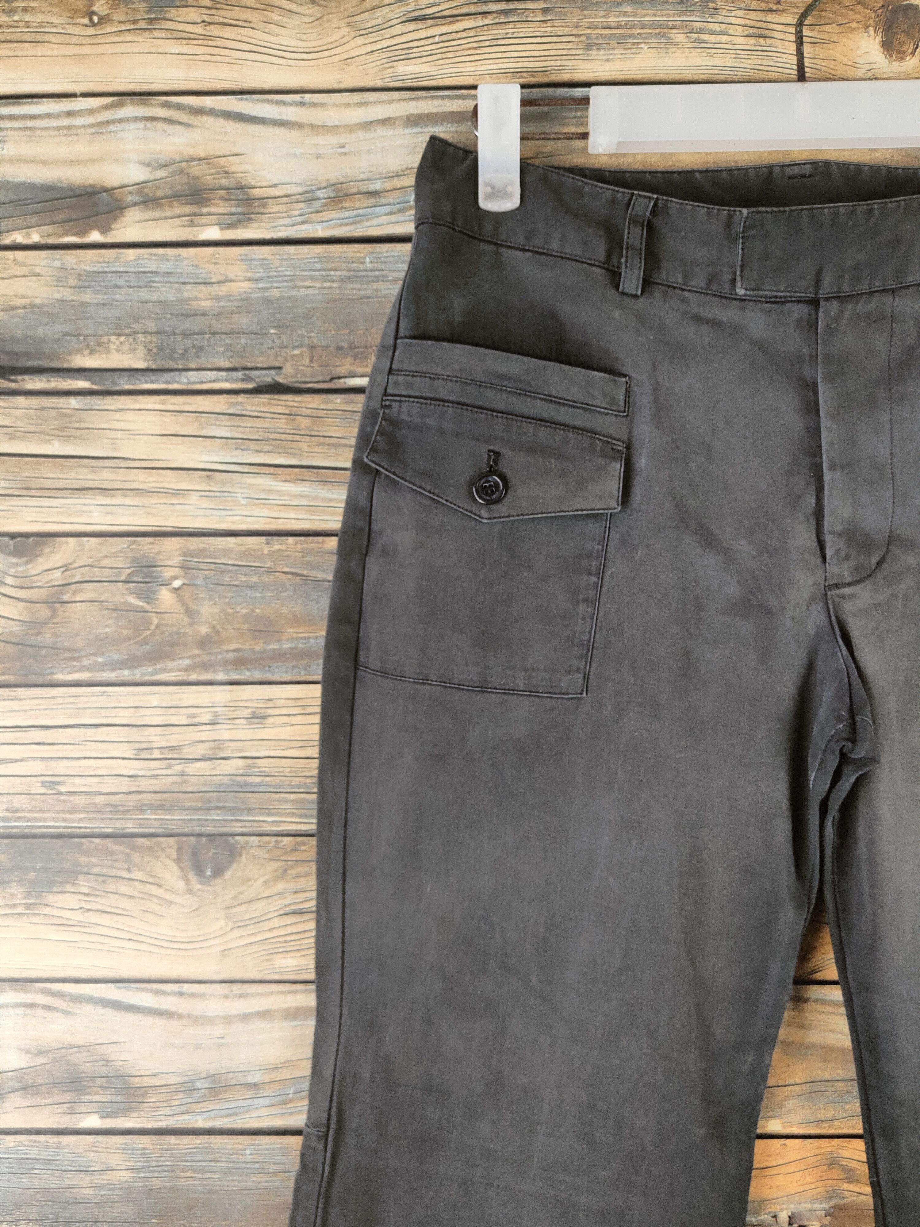 Japanese Brand DL Vingt-trois Black Faded Multipocket Casual Pants #46-309 Size 27" / US 4 / IT 40 - 3 Thumbnail