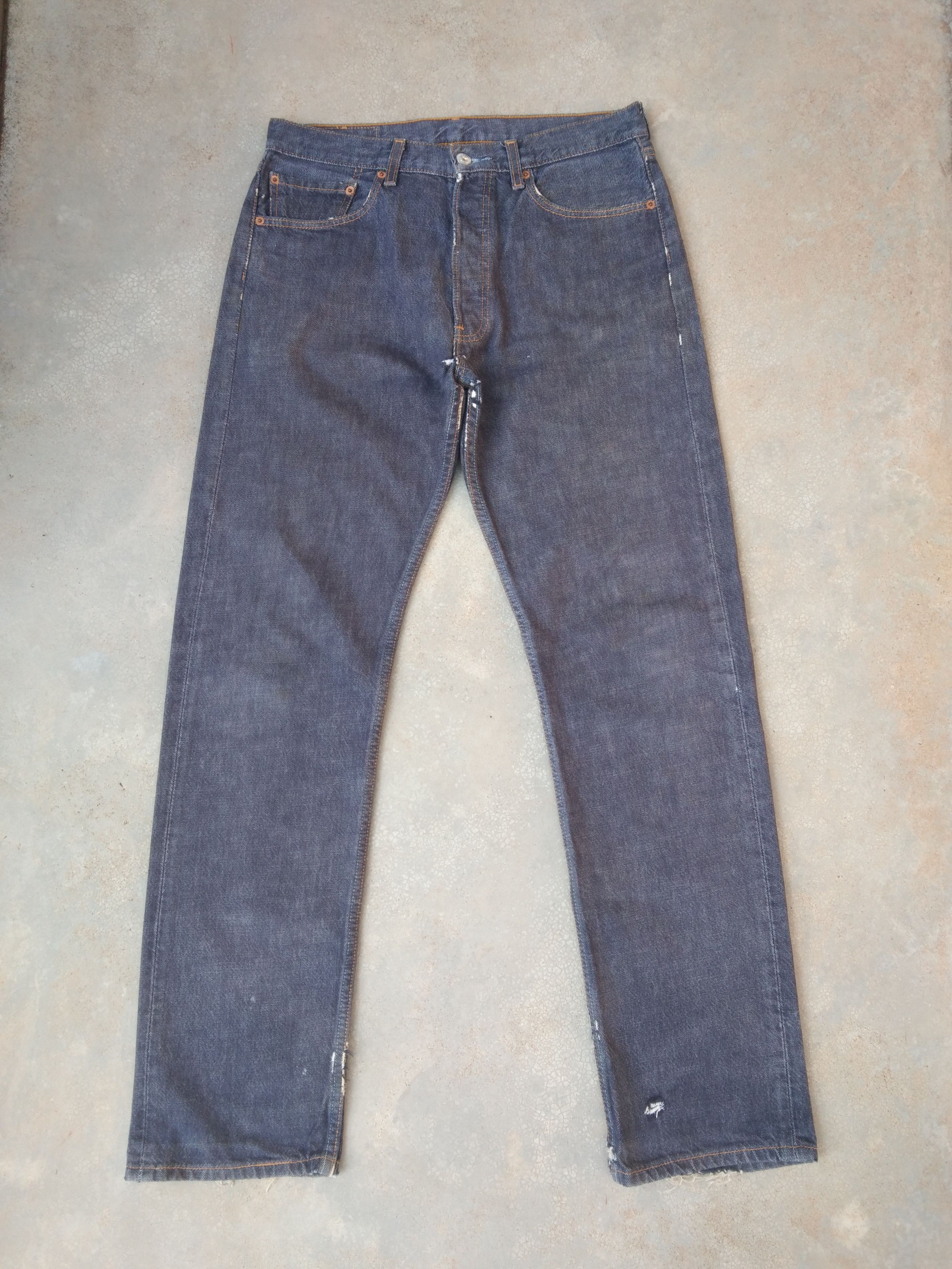 Levi's Vintage Levi's 501 Distressed Jeans 32x32 Size US 32 / EU 48 - 1 Thumbnail