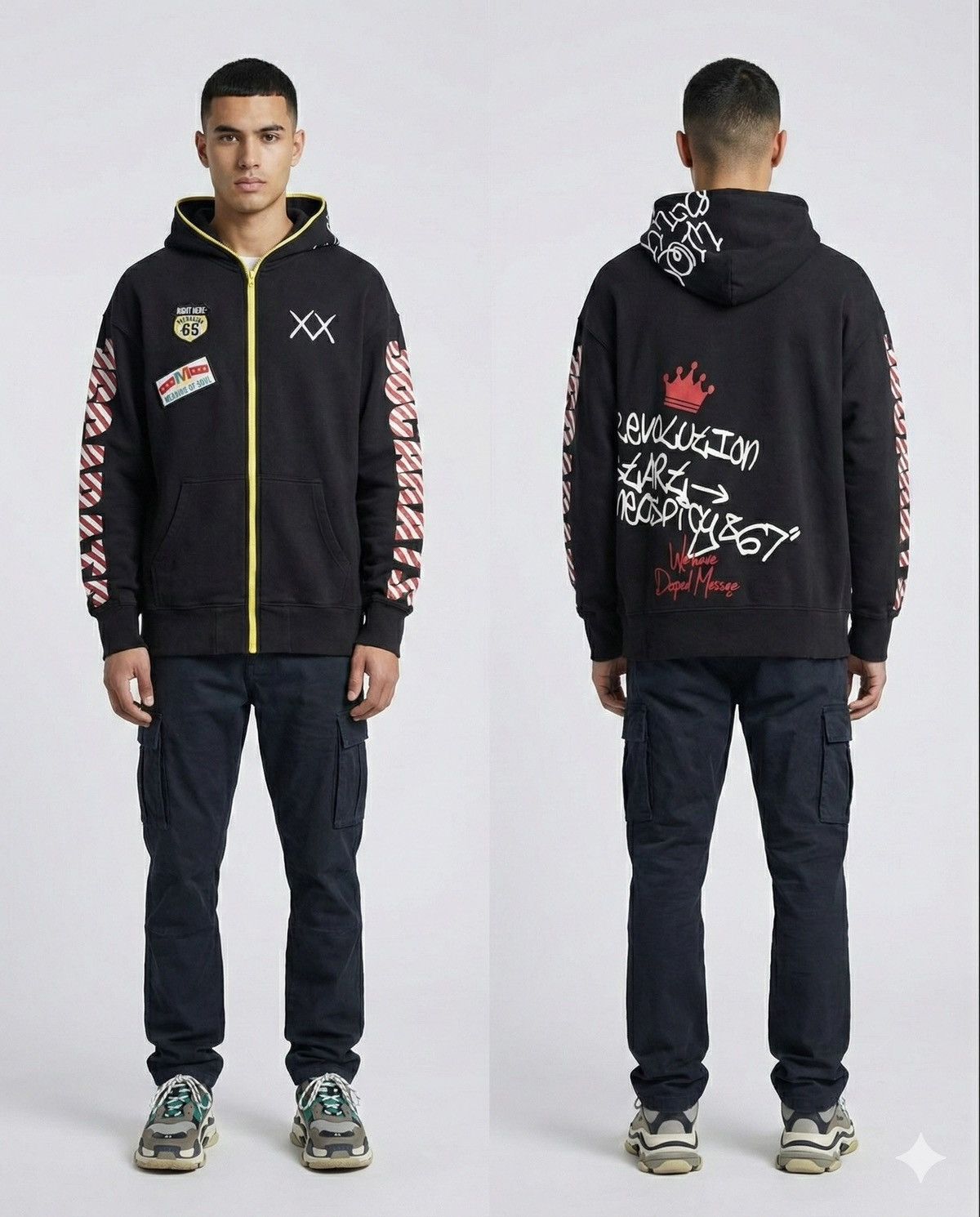 🔥Sun Faded Defective Struct 36 Carats Patches Hoodie