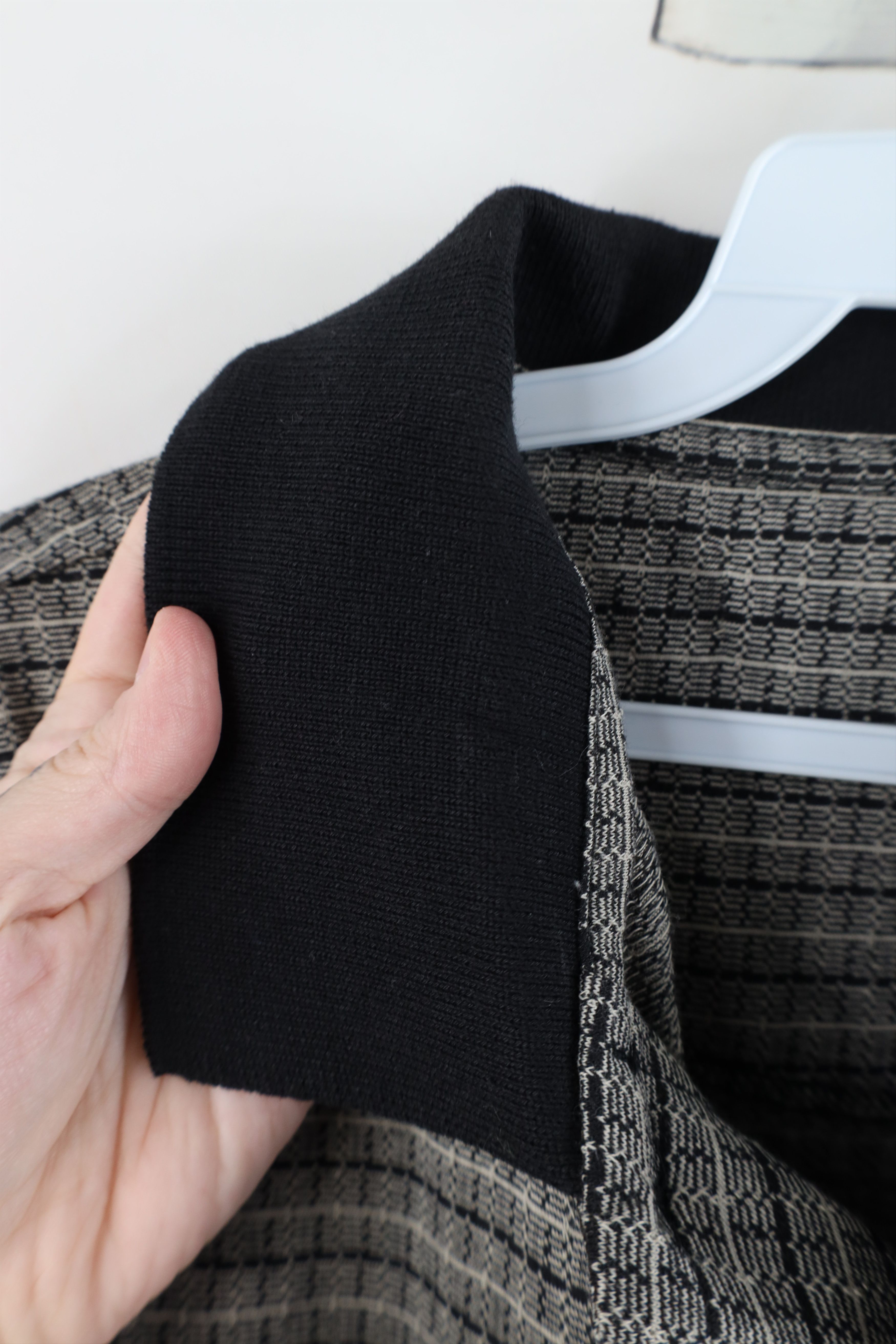 Vintage Vintage 90s Streetwear Checkered Knit Collared Golf Polo Size US L / EU 52-54 / 3 - 6 Thumbnail