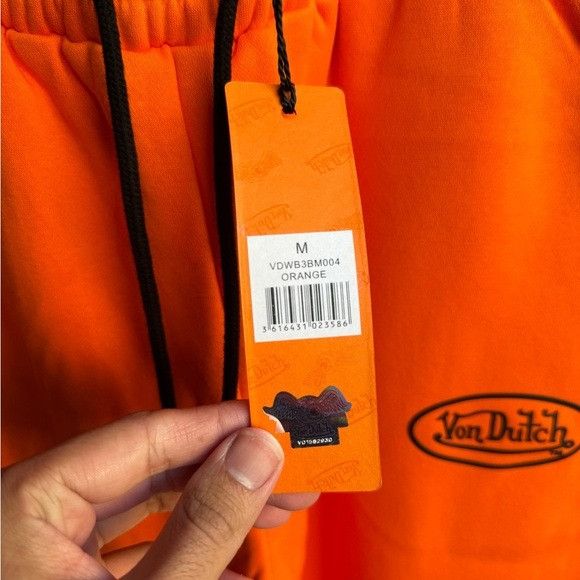 Designer × Von Dutch NWT VON DUTCH ORANGE SWEATPANTS SZ MEDIUM M Size US 30 / EU 46 - 3 Thumbnail