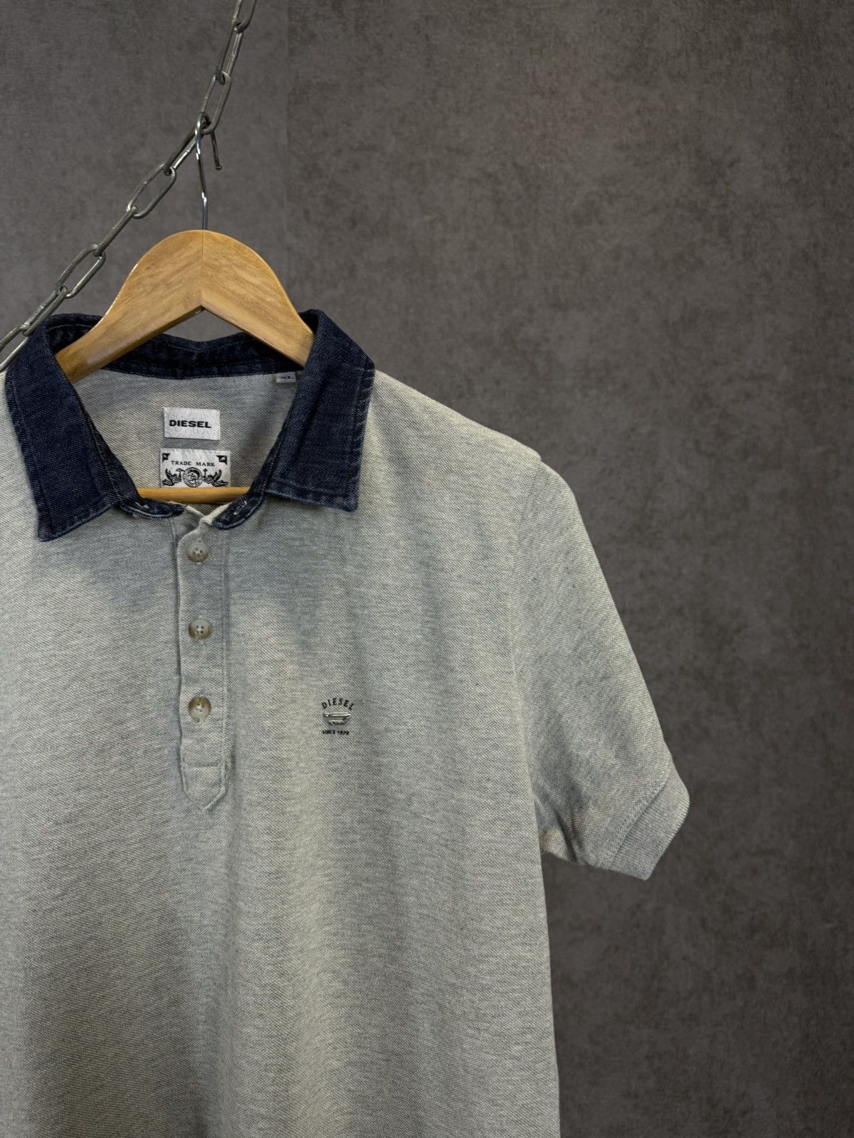 Diesel Diesel vintage designer logo polo tee Size US L / EU 52-54 / 3 - 2 Thumbnail
