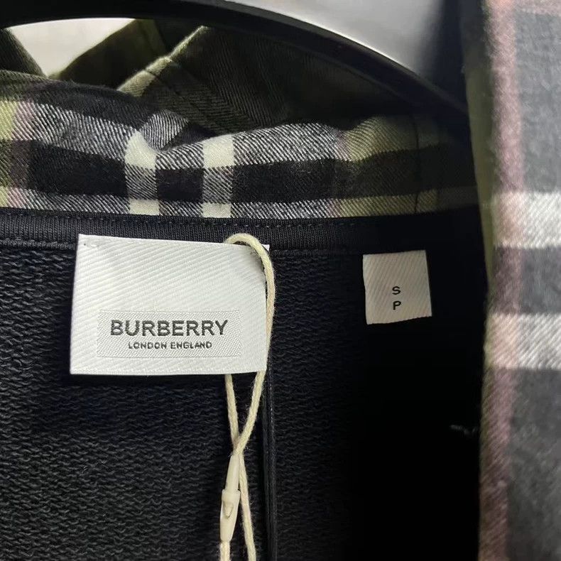 Burberry Burberry Burberry Black Check Print Hoodie Sweatshirt-2507 Size US S / EU 44-46 / 1 - 3 Thumbnail