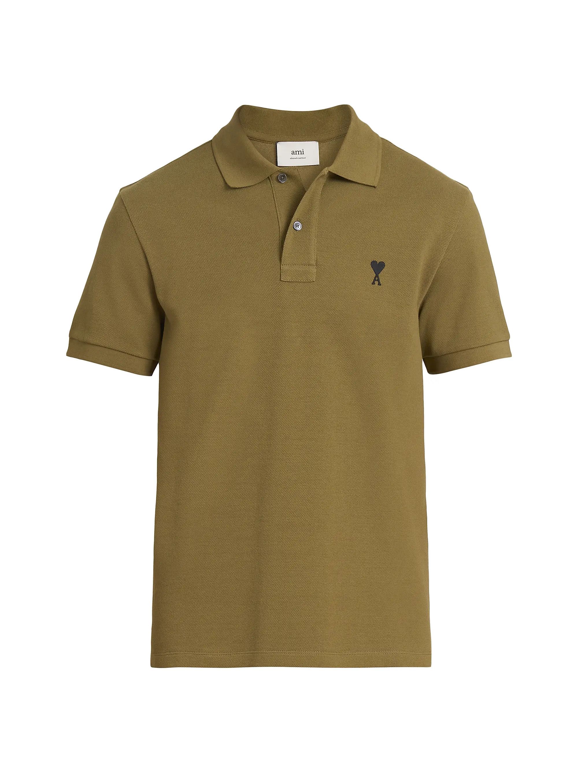 AMI os11x0226 ADC Logo Polo Shirt in Bronze Size US M / EU 48-50 / 2 - 1 Thumbnail