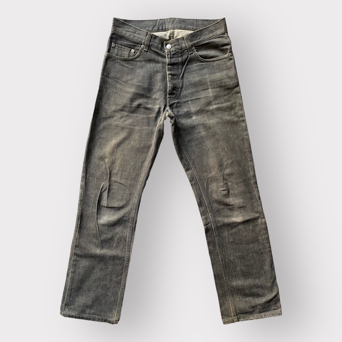 Pre-owned Helmut Lang Archive Grey Raw Denim