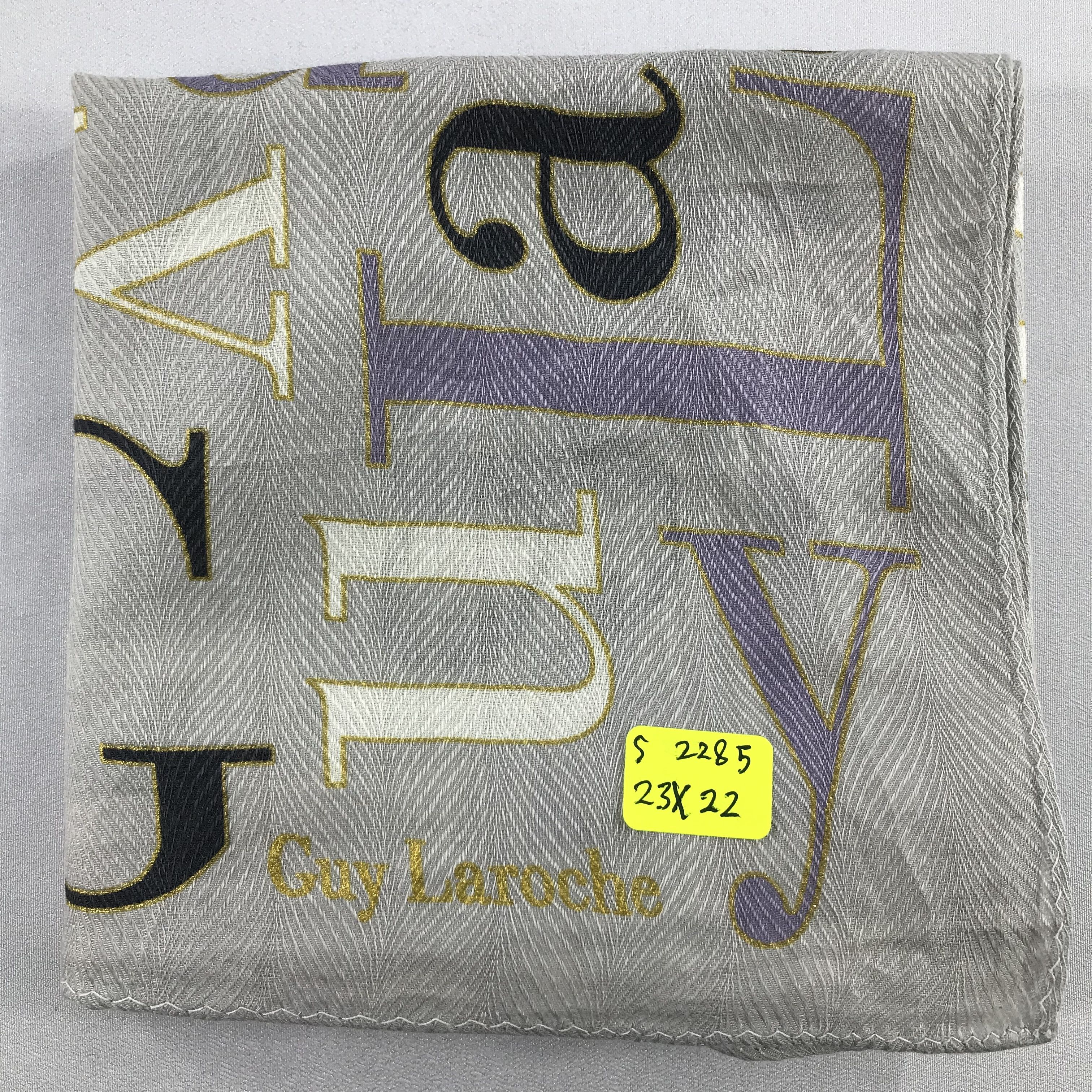 Guy Laroche × Vintage Guy Laroche Bandana / Handkerchief / Neckerchief - S2285 Size ONE SIZE - 5 Thumbnail