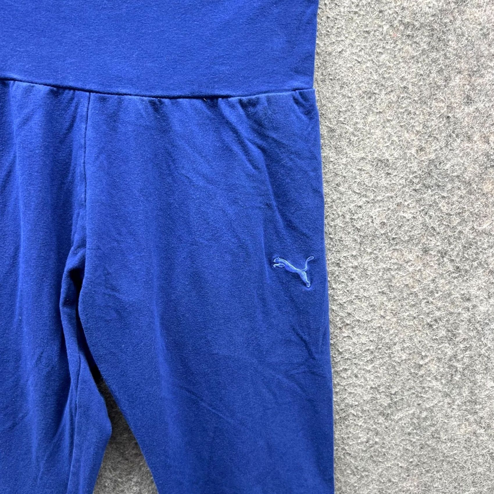 Puma PUMA Leggings Pants Womens Medium Blue Fleece Athletic Skinny Pockets Size 32" / US 10 / IT 46 - 6 Thumbnail