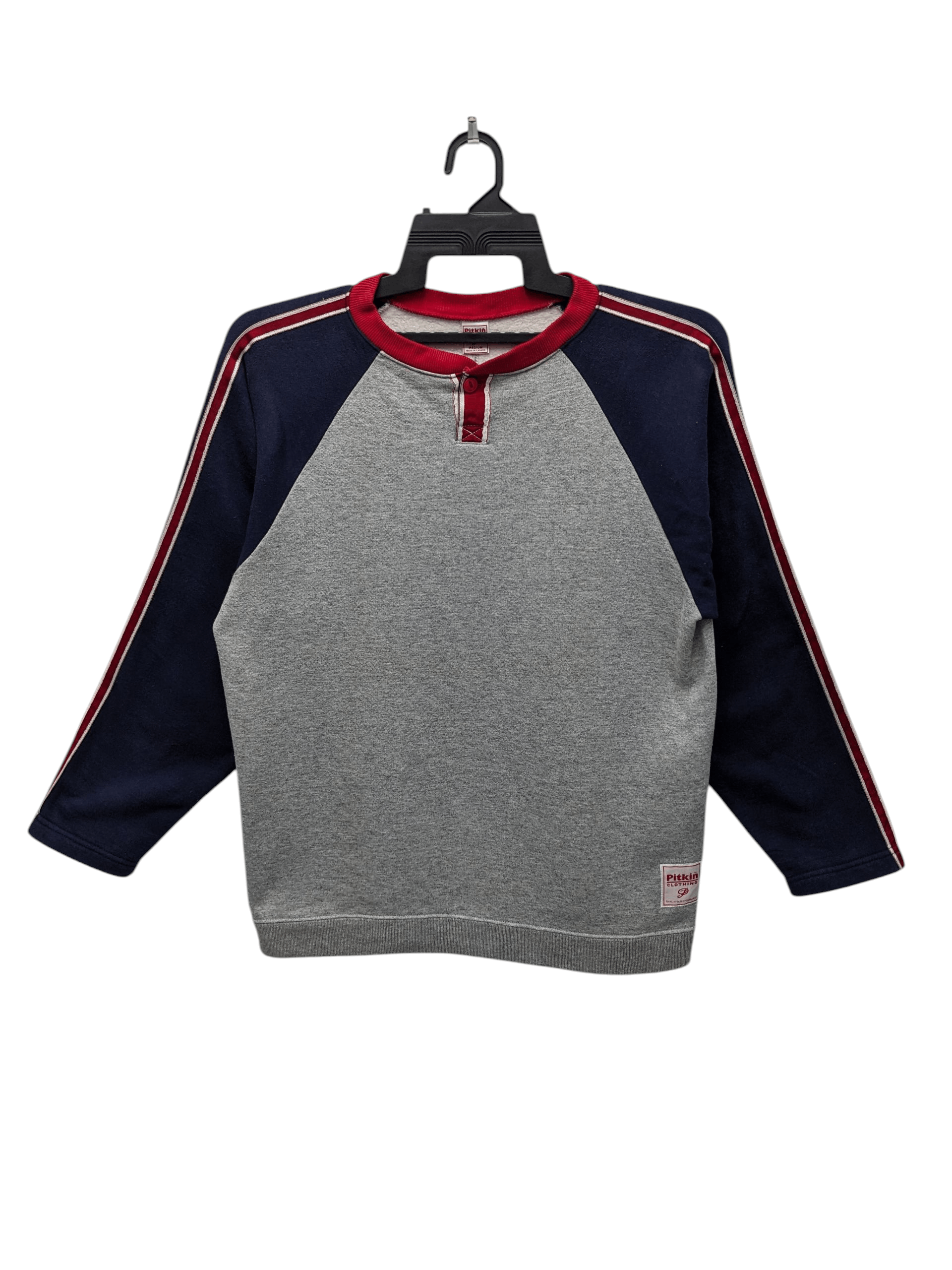 Japanese Brand Vintage Pitkin Clothing Made in Canada Raglan Henley SS09 Size US M / EU 48-50 / 2 - 1 Thumbnail