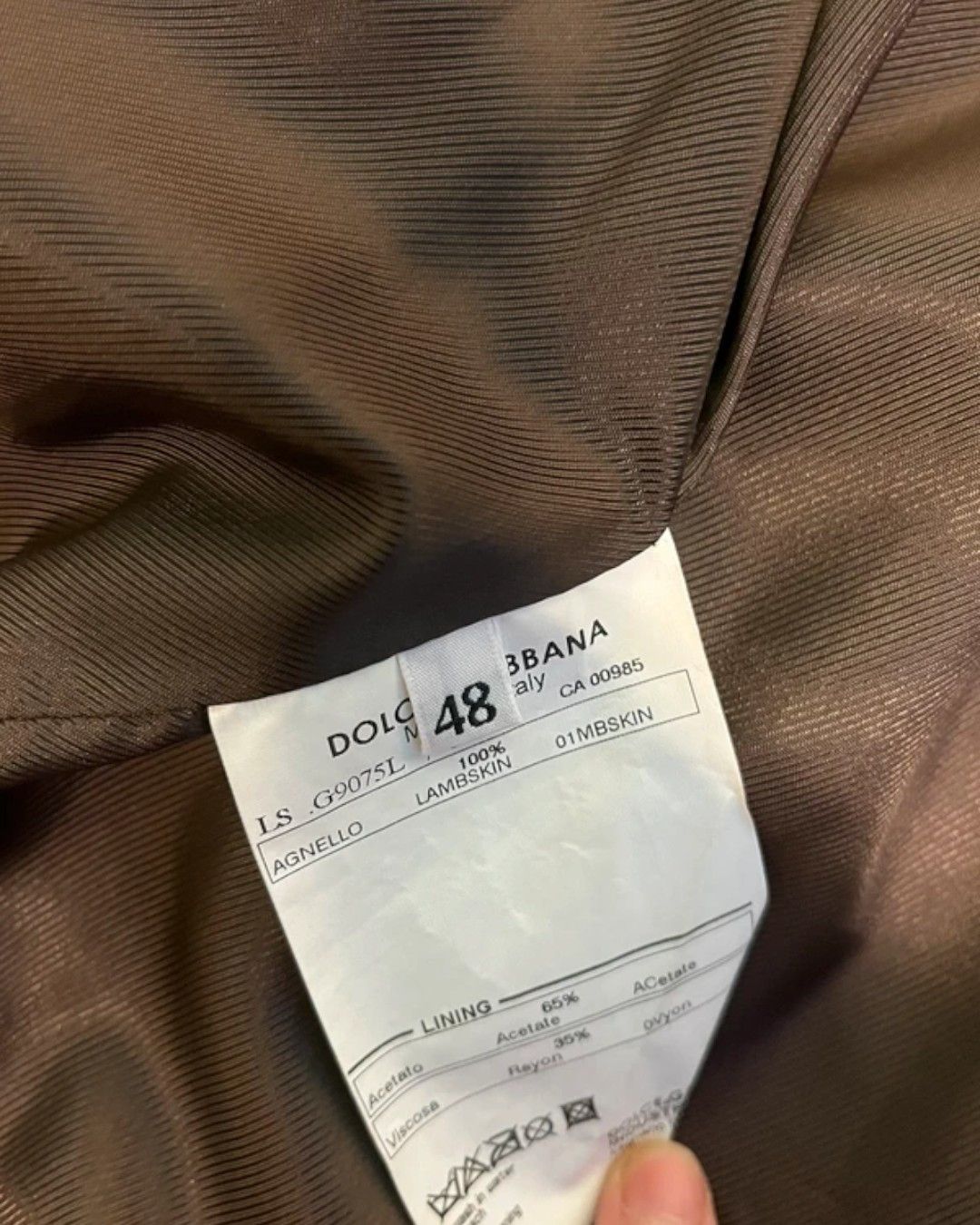 Dolce & Gabbana LAMBSKIN LEATHER JACKET Size US M / EU 48-50 / 2 - 4 Thumbnail