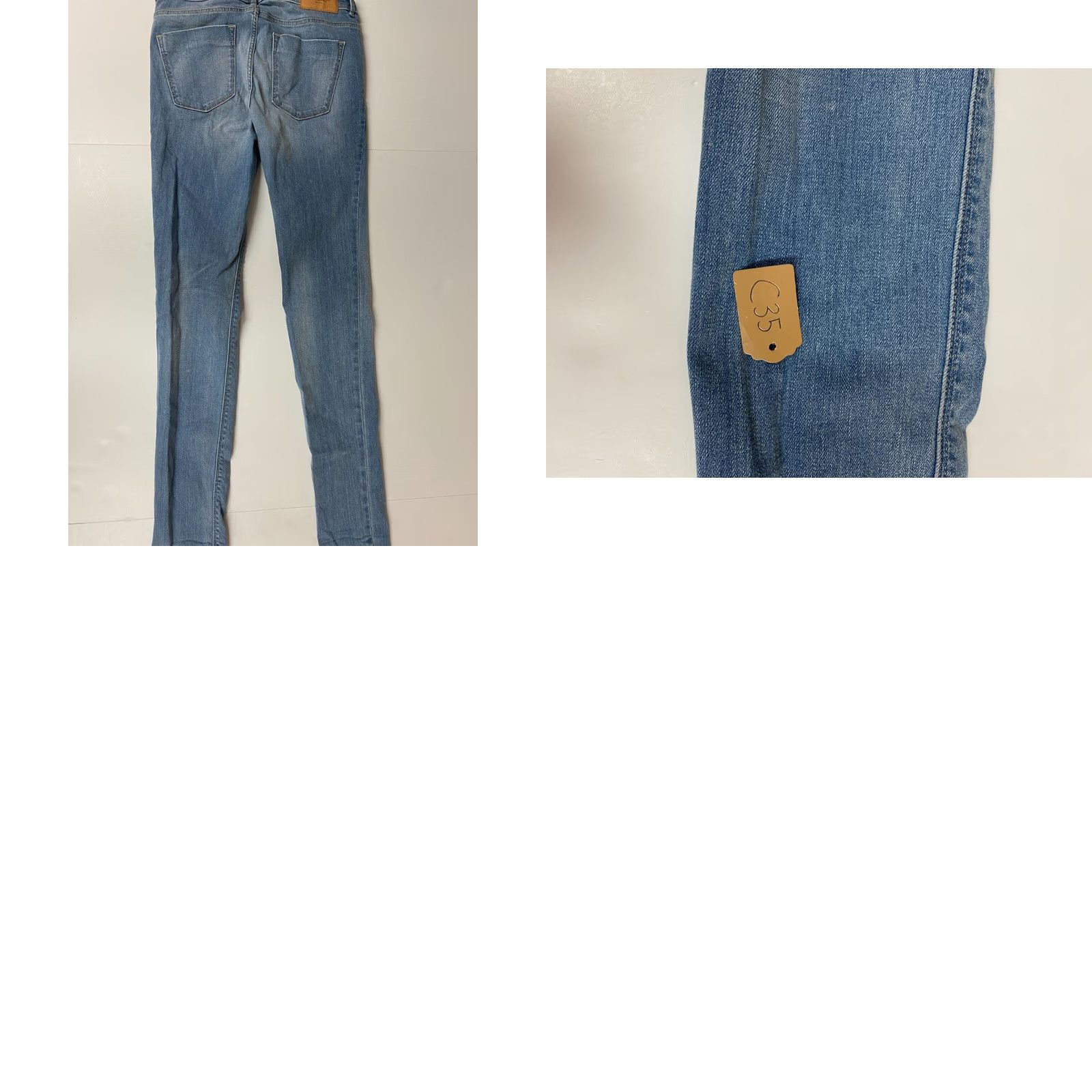 Zara Zara Jeans 6 Skinny Blue Light Trafaluc Denim Zip Pockets Cropped Size 28" / US 6 / IT 42 - 8 Thumbnail