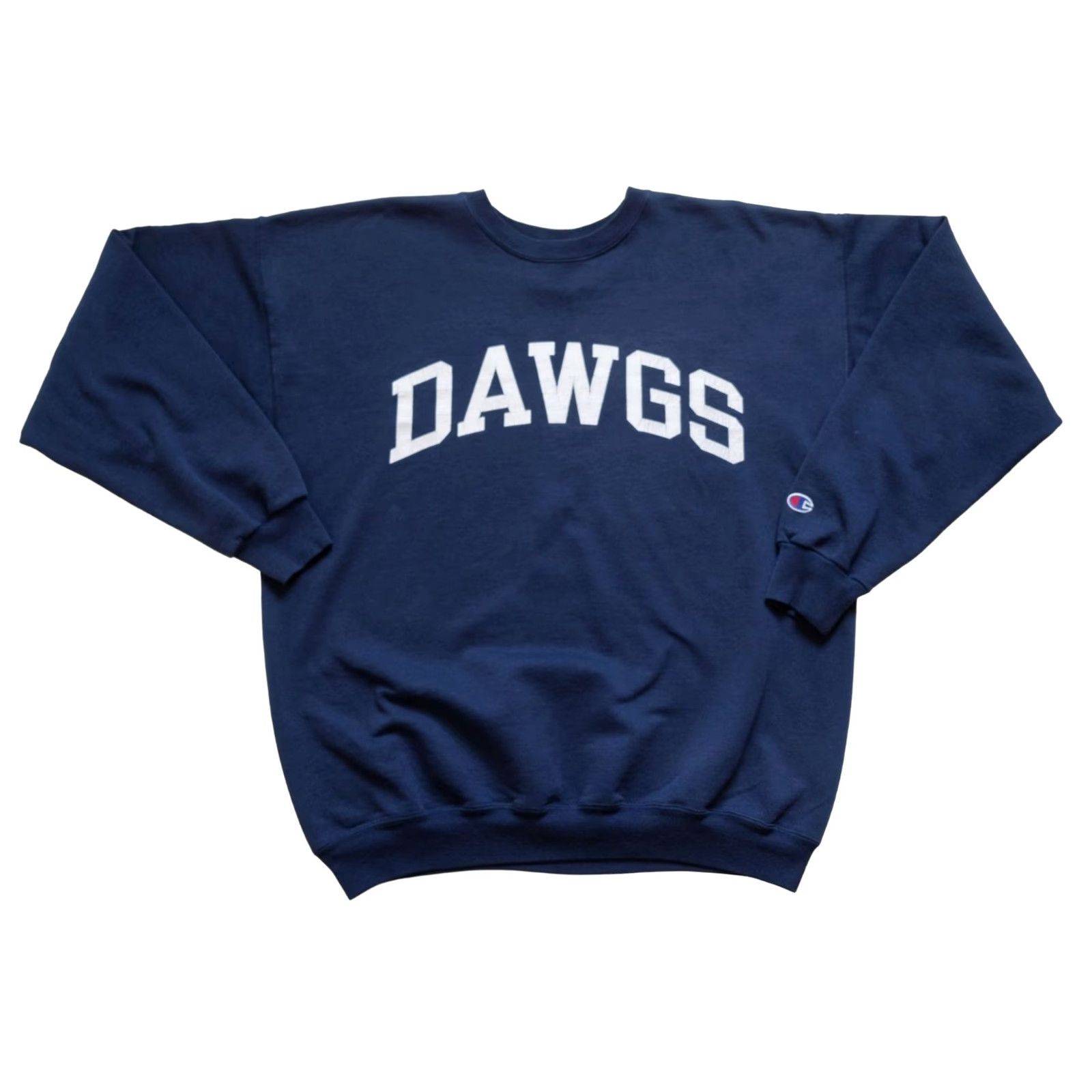 Champion VINTAGE Champion Sweatshirt 90s Blue Crewneck Pullover Raglan Logo Men L Size US L / EU 52-54 / 3 - 2 Thumbnail