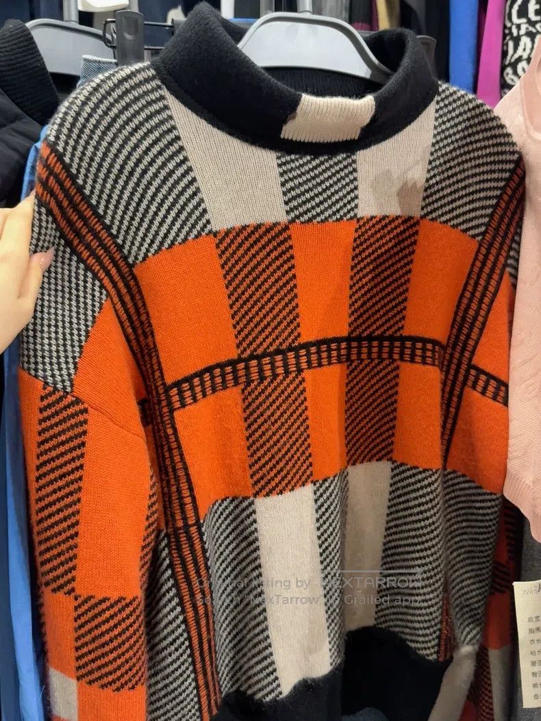 Hermes Color block sweater