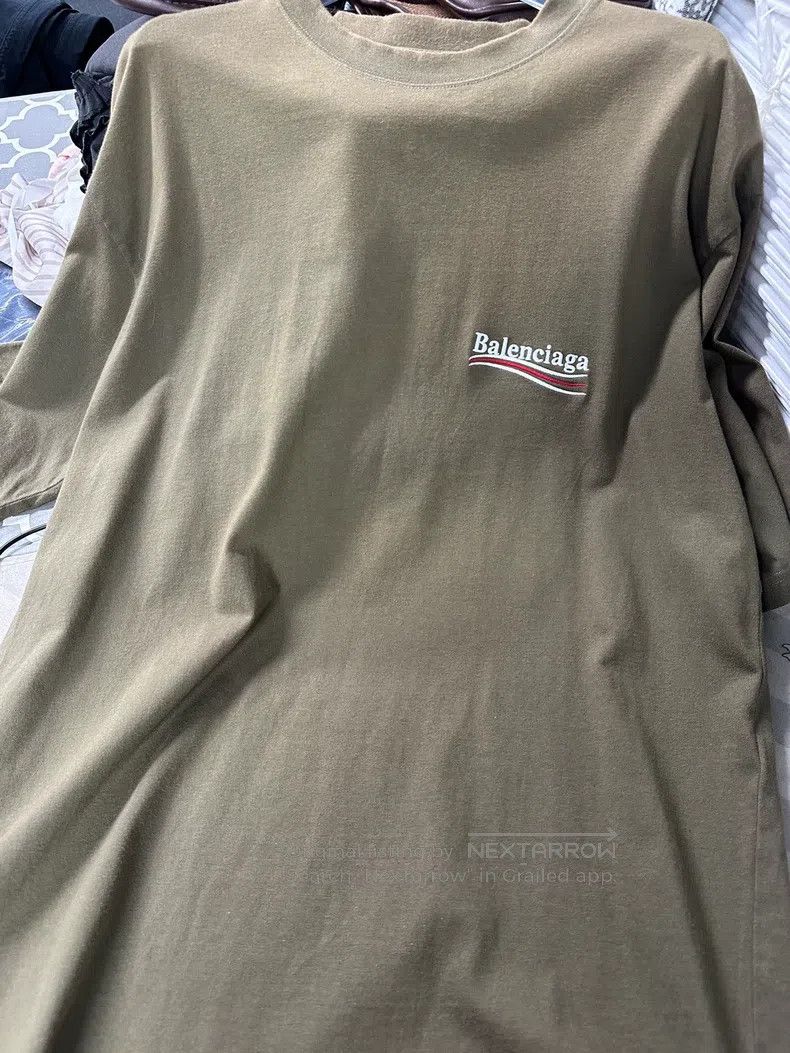Balenciaga Balenciaga Embroidered Coke Short Sleeve, Washed Brown Size US M / EU 48-50 / 2 - 5 Thumbnail