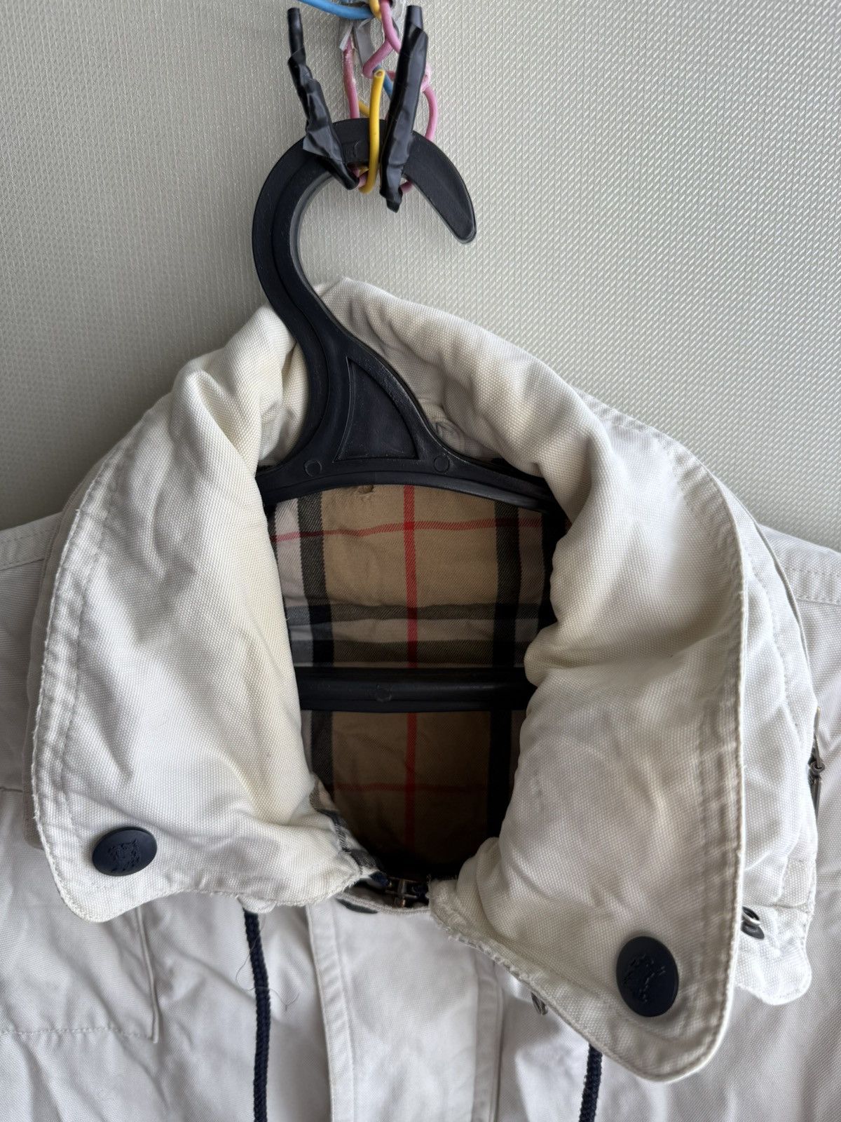 Burberry Burberrys of London Hooded Rain Coat Jacket Beige Size L |G1 Size US L / EU 52-54 / 3 - 5 Thumbnail