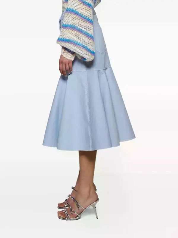 Loewe o1w1db10426 Skirts in blue Size 28" / US 6 / IT 42 - 3 Thumbnail