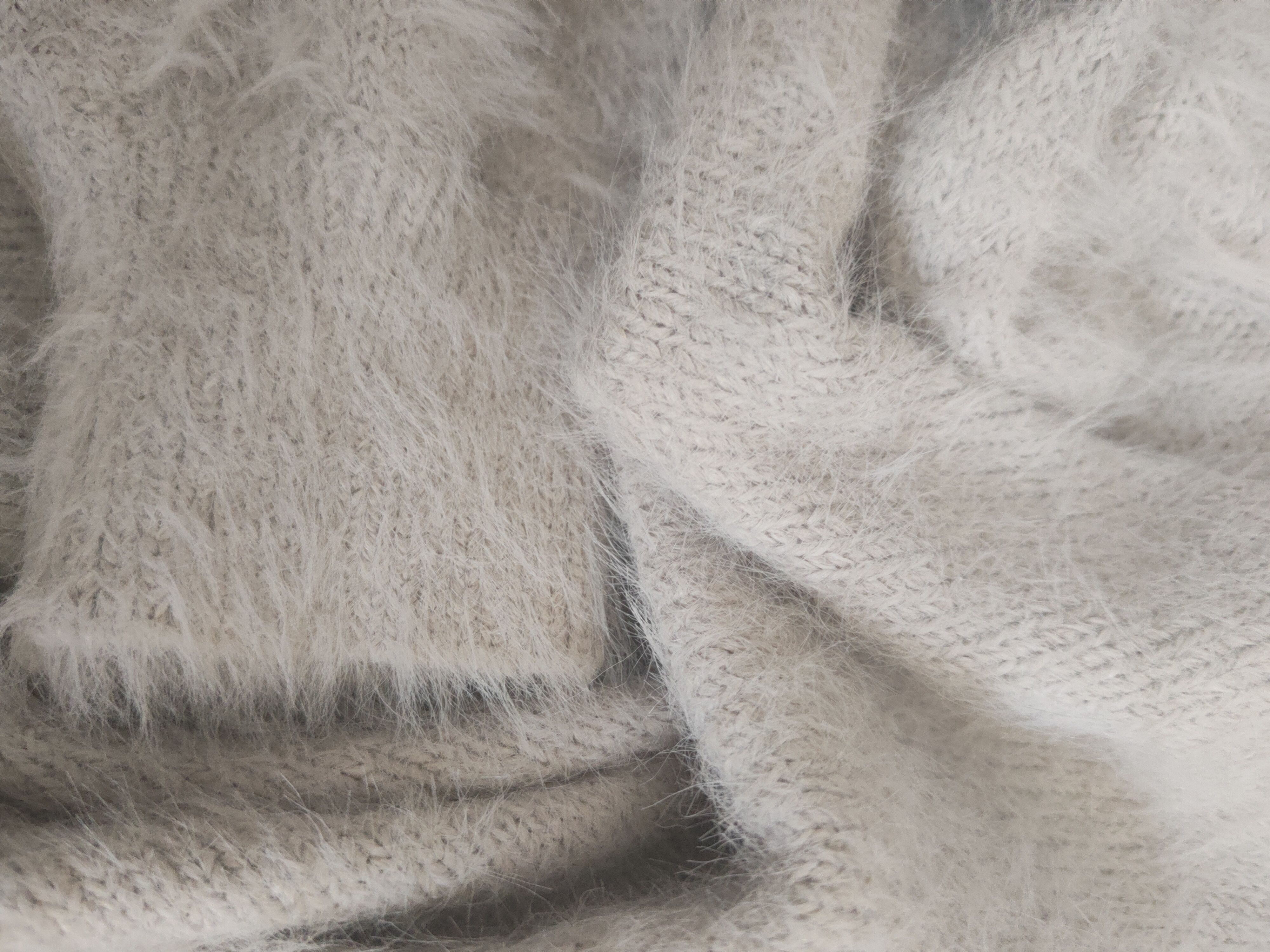 Japanese Brand DL Japanese Brand Gray shaggy Fur Mohair Knitwear #46-501 Size S / US 4 / IT 40 - 11 Thumbnail