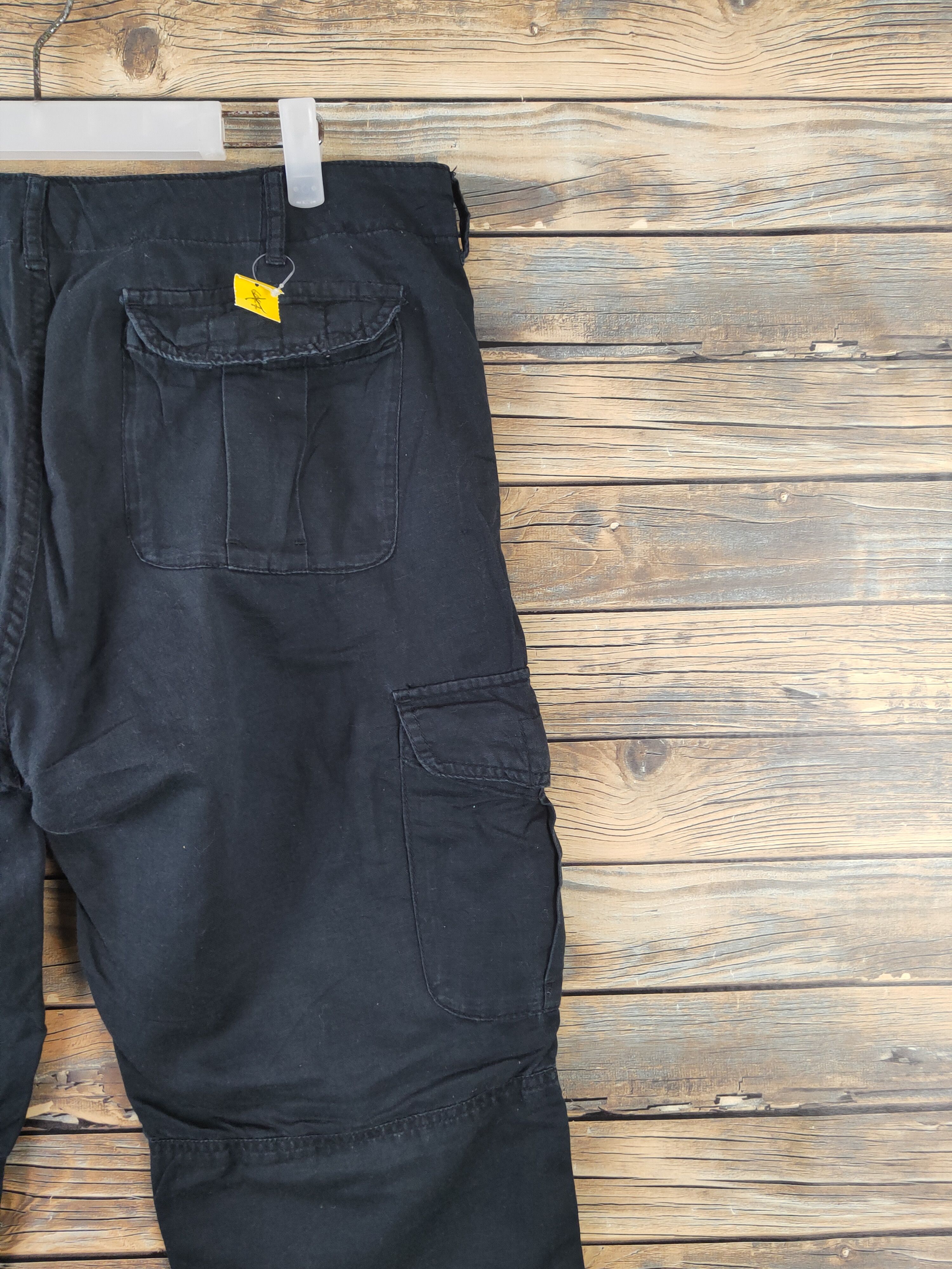 Japanese Brand Back Number Black Multipocket Tactical Cargo Pants #W1859 Size US 33 - 10 Thumbnail