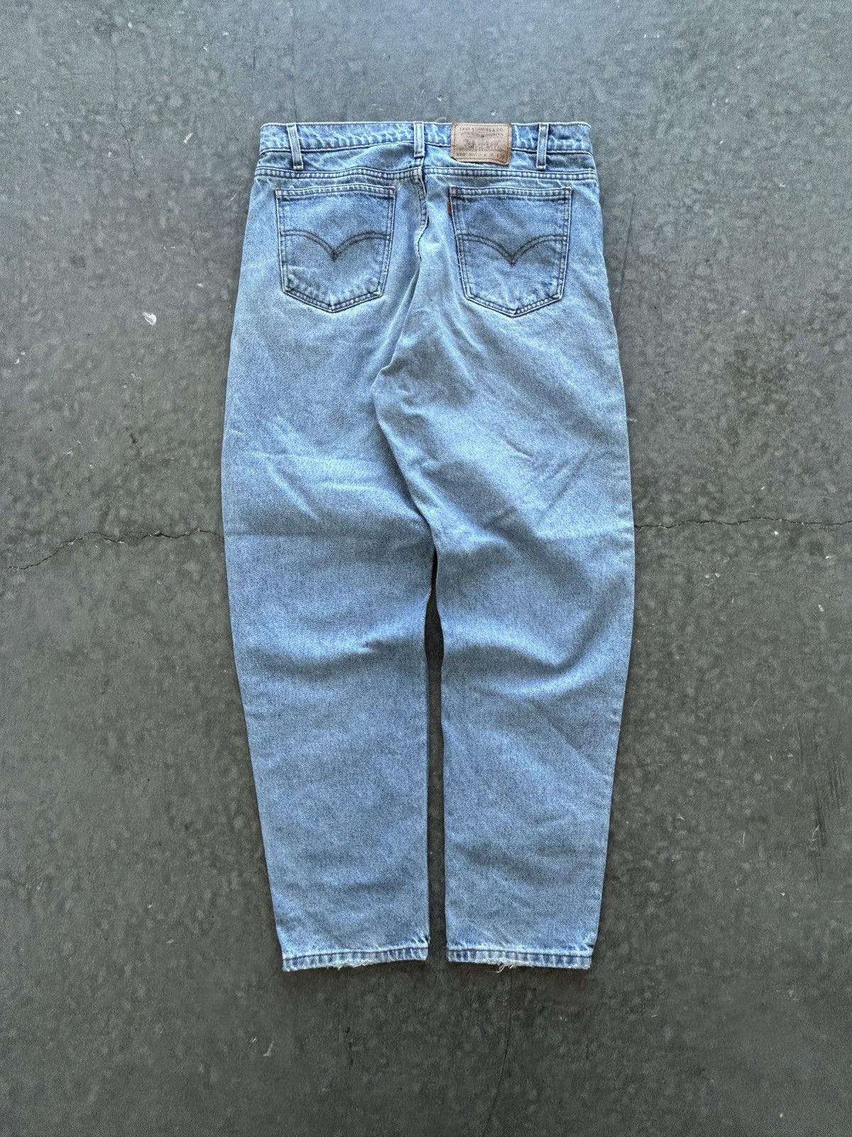 Levi's Vintage 90s Levis 550 Orange Tab Jeans 36x32 Size US 36 / EU 52 - 7 Thumbnail