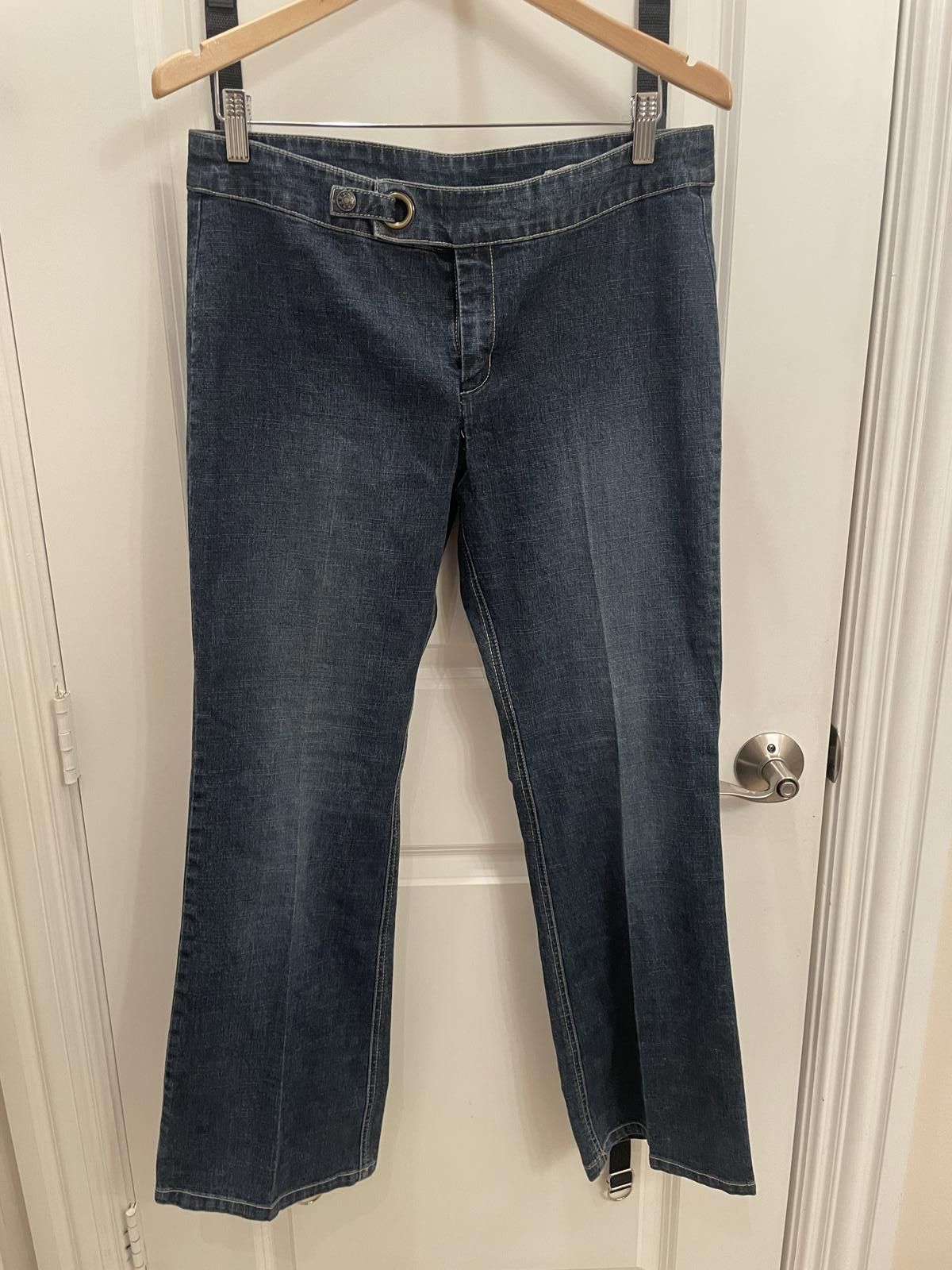 AMI A.M.I. Women's Flare Jeans - Size 12P Size 34" / US 12 / IT 48 - 1 Thumbnail