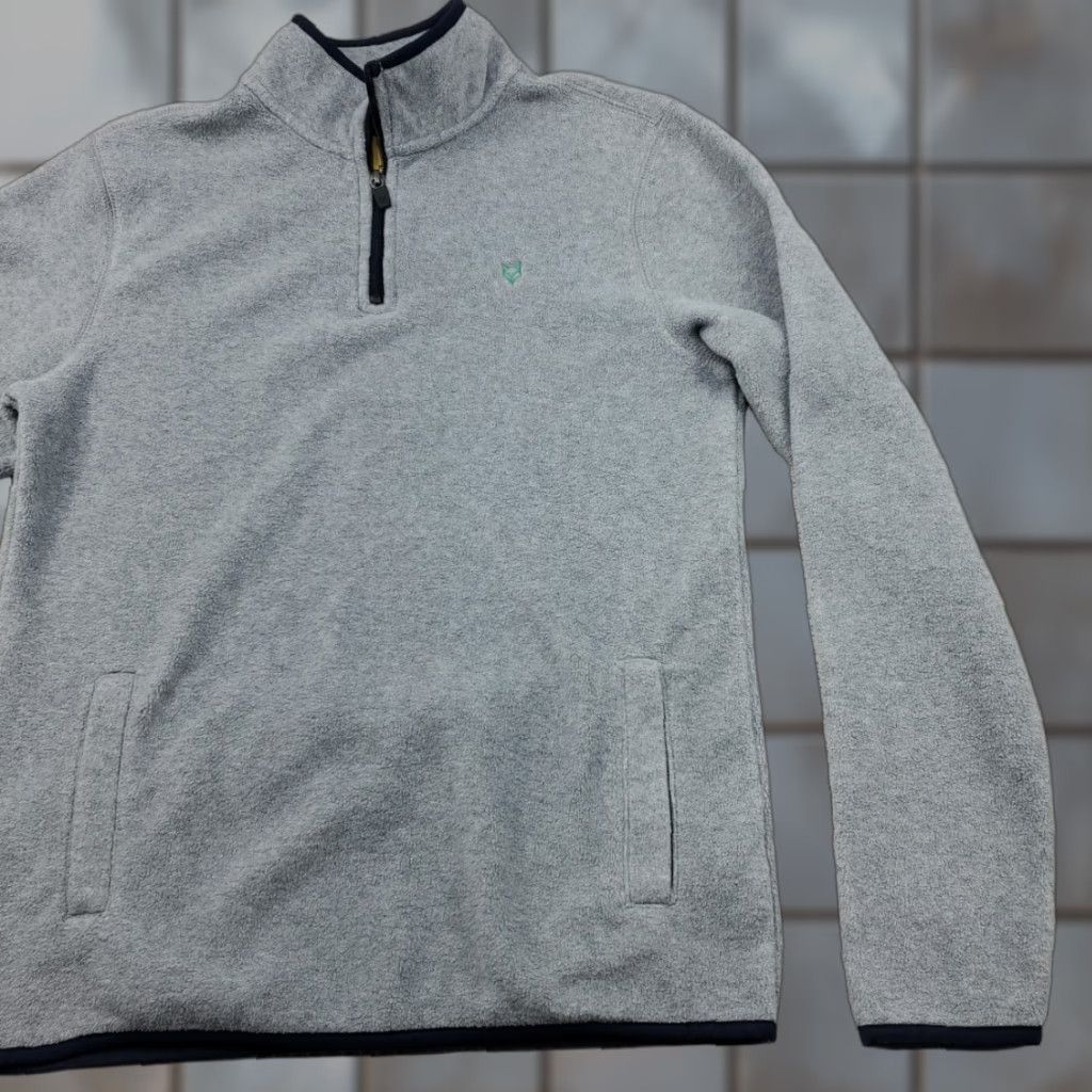 Prince Prince & Fox Mens S Light Gray Pullover Sweater 1/4 Zip Athleisure Hiking Golf Size US S / EU 44-46 / 1 - 1 Thumbnail