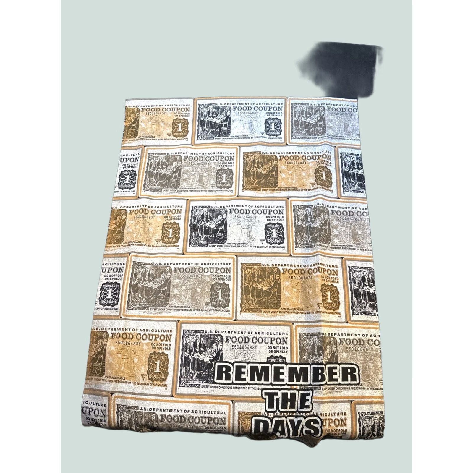 K2 VINTAGE Y2K 2XL Food Stamps “Remember the Days” Food Graphic T-Shirt Black Size US XXL / EU 58 / 5 - 1 Thumbnail
