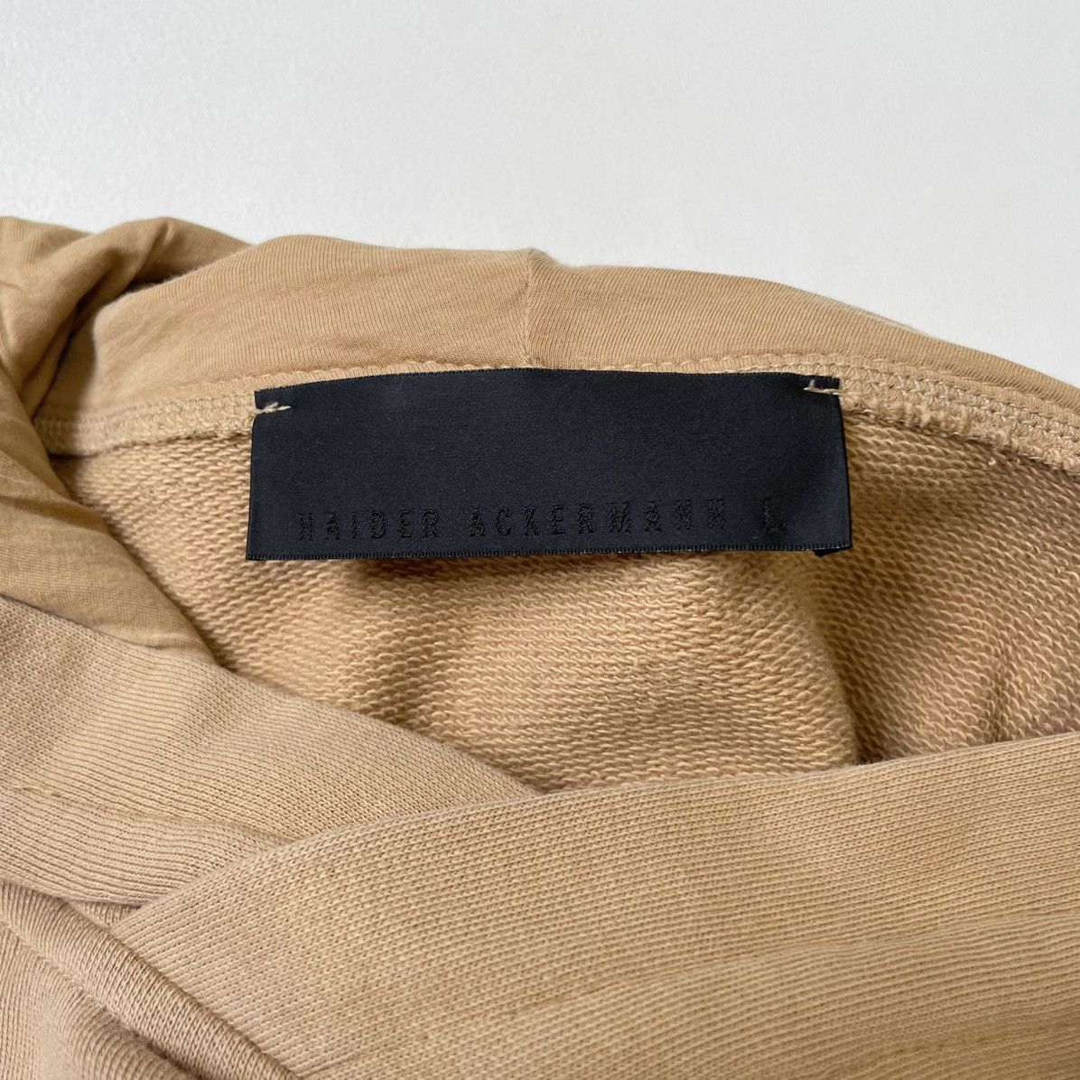 Haider Ackermann ‘Floral Embroidered’ Tan Cotton Perth Hoodie Size US L / EU 52-54 / 3 - 5 Thumbnail