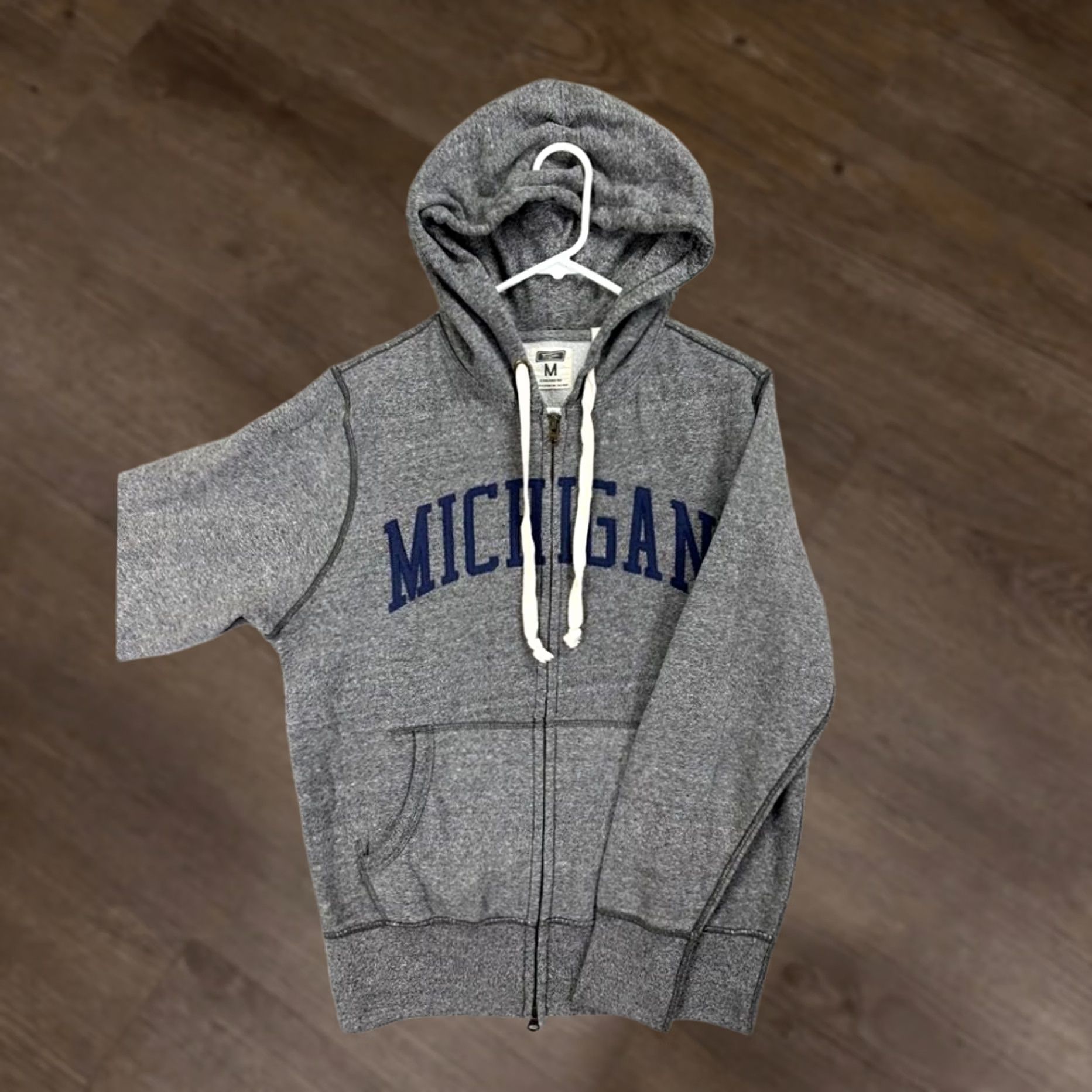 Vintage Tailgate Sweater Men Medium Grey Michigan Wolverine Fleece Lined Hoodie Full Zip Size US M / EU 48-50 / 2 - 1 Thumbnail