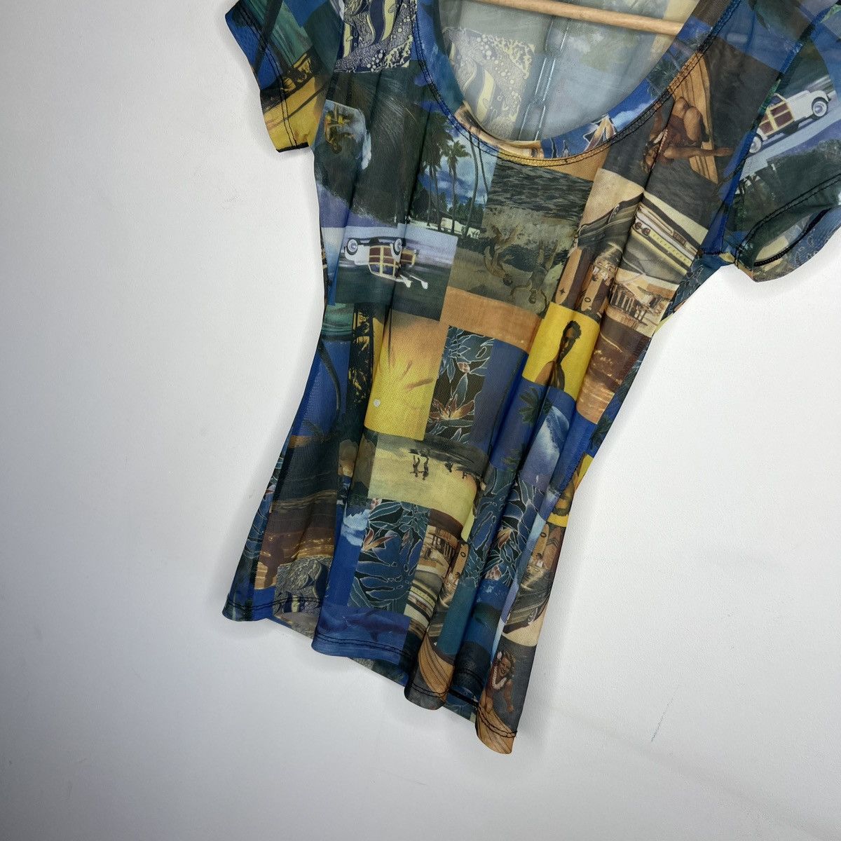 Japanese Brand × Vintage Vintage Mesh Top Miss Sixty JPG If Six Was Nine LGB Style Size S / US 4 / IT 40 - 2 Thumbnail