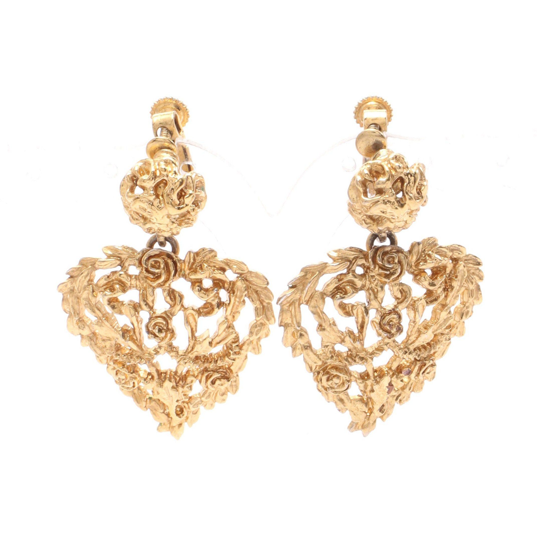 Yves Saint Laurent Yves Saint Laurent Earrings Gp Gold Size ONE SIZE - 1 Thumbnail