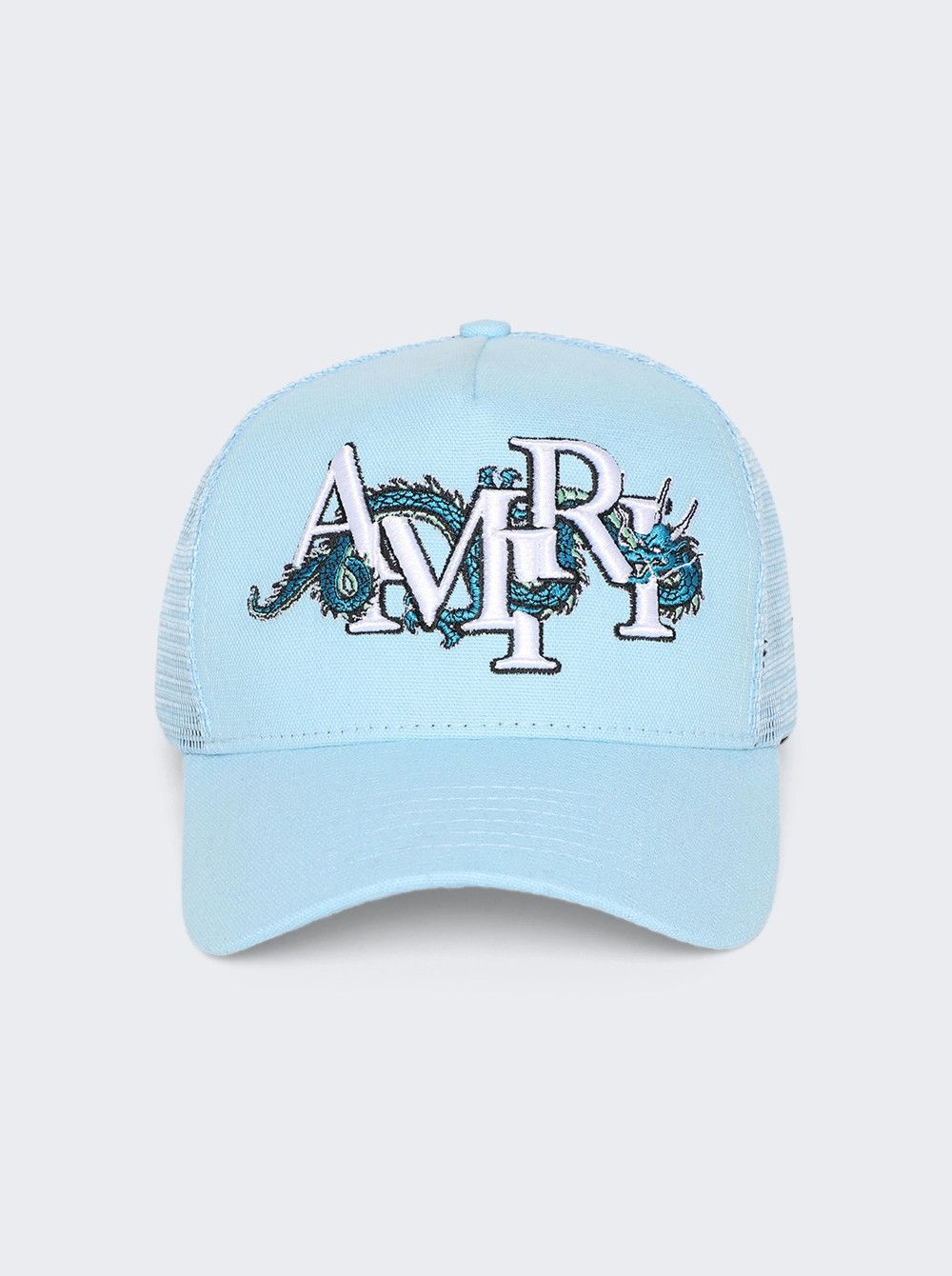 Amiri oc11z0225 Size: OS / Dragon Trucker Hat / Cap in Air Blue Size ONE SIZE - 1 Thumbnail