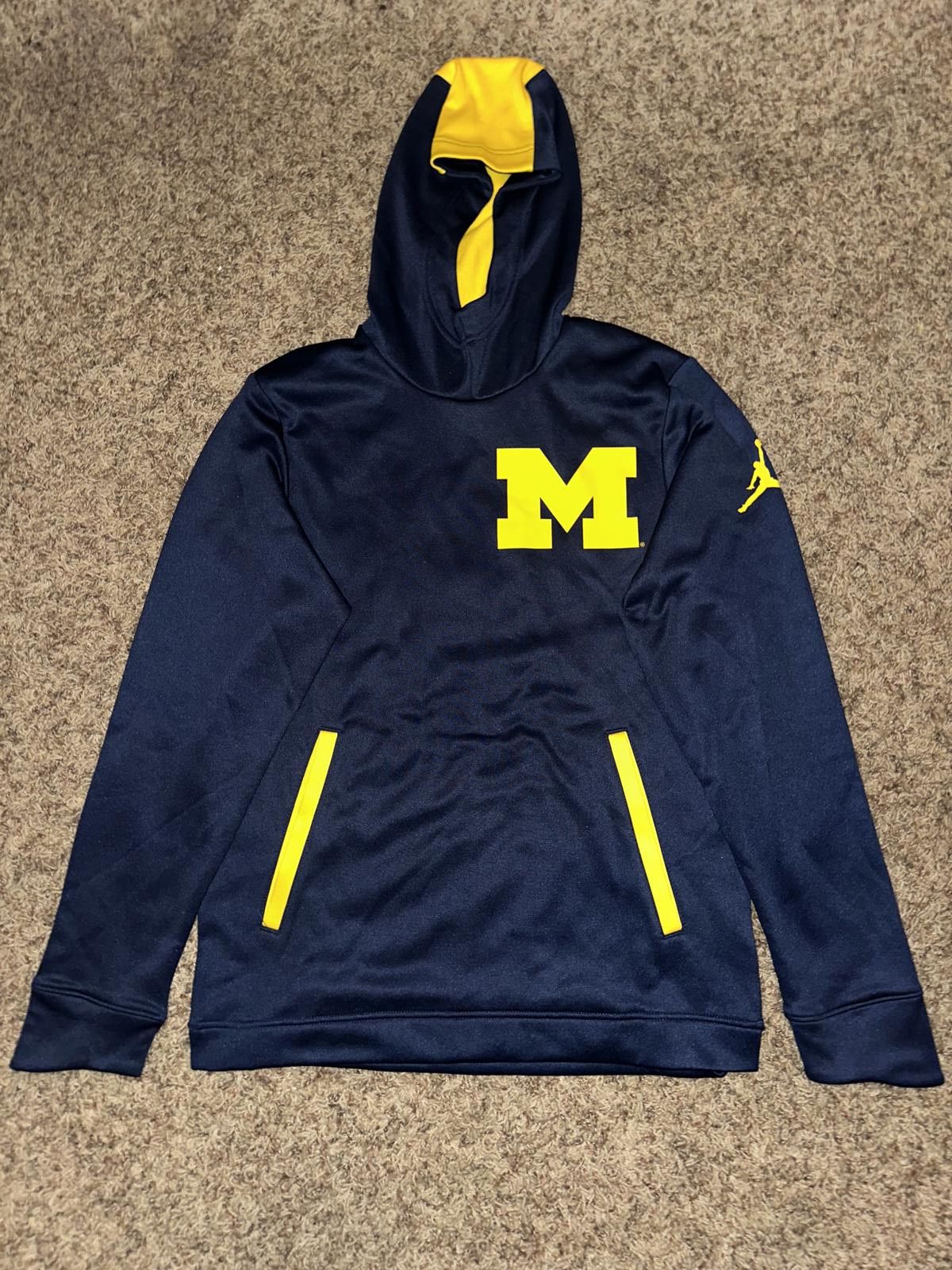 Designer Jordan Brand Michigan Wolverines Navy 2-Hit Performance Pullover Hoodie Size US S / EU 44-46 / 1 - 1 Thumbnail