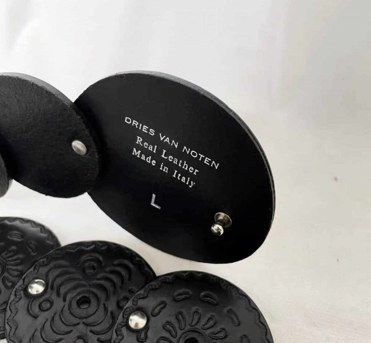 Dries Van Noten Dries Van Noten Floral Disc Leather Belt / Waist Belt J29 Size ONE SIZE - 8 Thumbnail