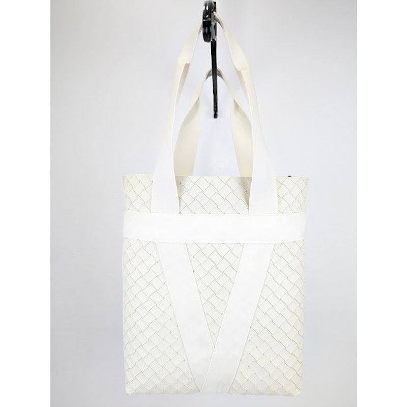 Bottega Veneta o1rshd1 Size: OS / Soft Rubber Borsa Bag in White/Chalk Size ONE SIZE - 9 Thumbnail