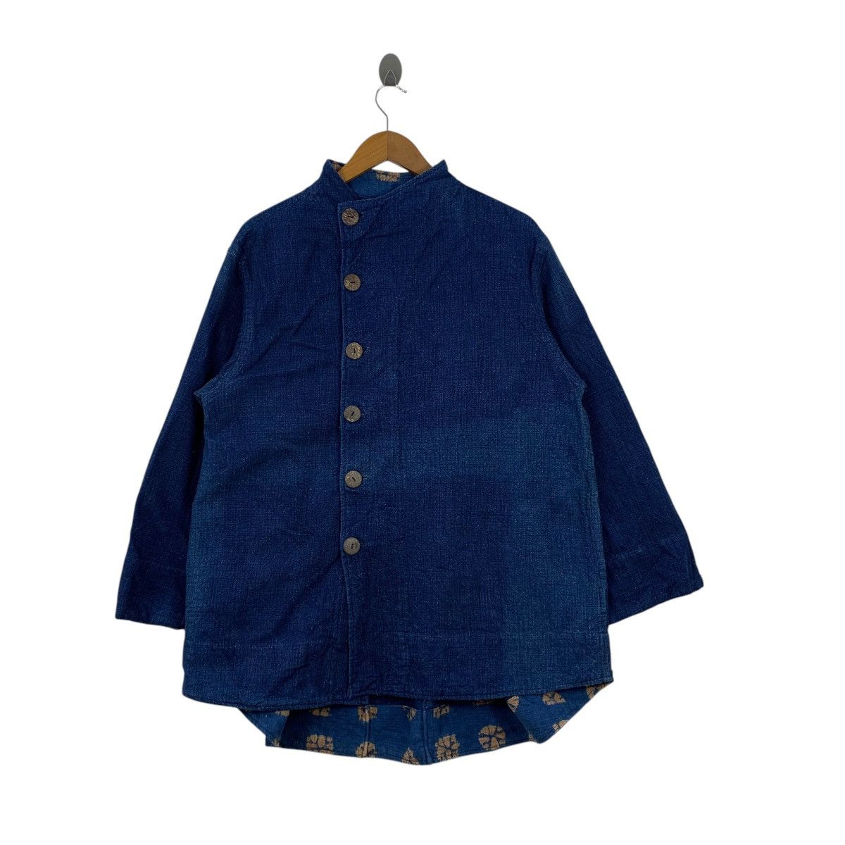 Japanese Brand × Vintage Vintage JAPANESE BRAND Indigo Casualwear Designer Shirts Size US XL / EU 56 / 4 - 1 Thumbnail
