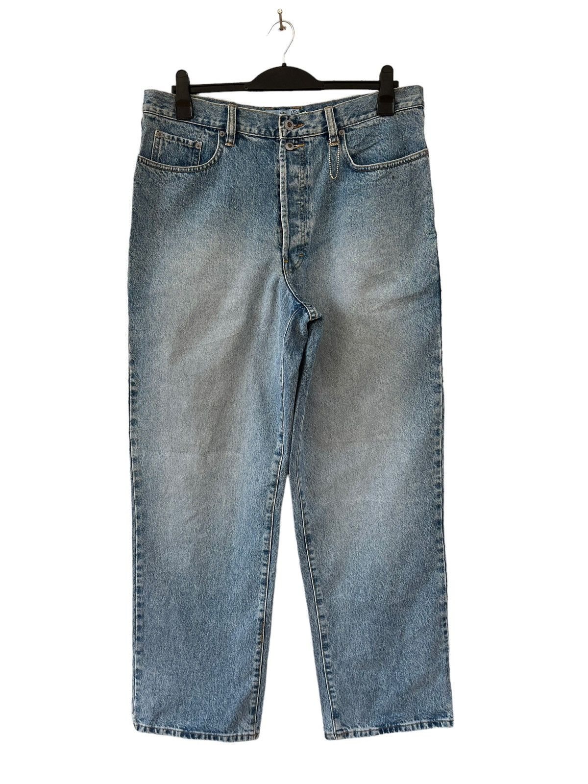 JNCO NWT Vintage 90s Mecca Usa Light Blue Denim Baggy Jeans Size US 36 / EU 52 - 6 Thumbnail