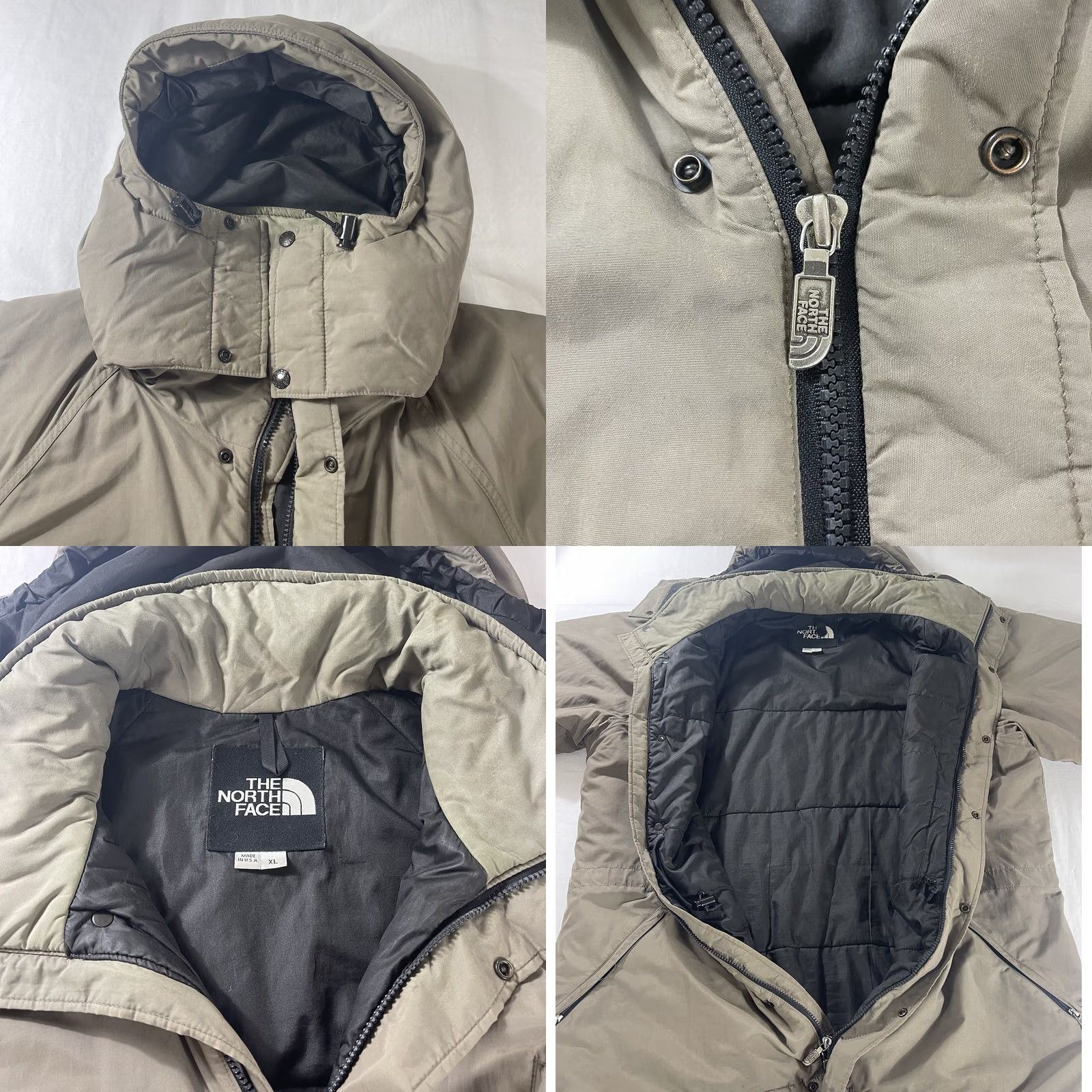 The North Face VINTAGE The North Face XL Hooded Jacket Green Insulated MADE IN USA 90s Parka Size US XL / EU 56 / 4 - 9 Thumbnail