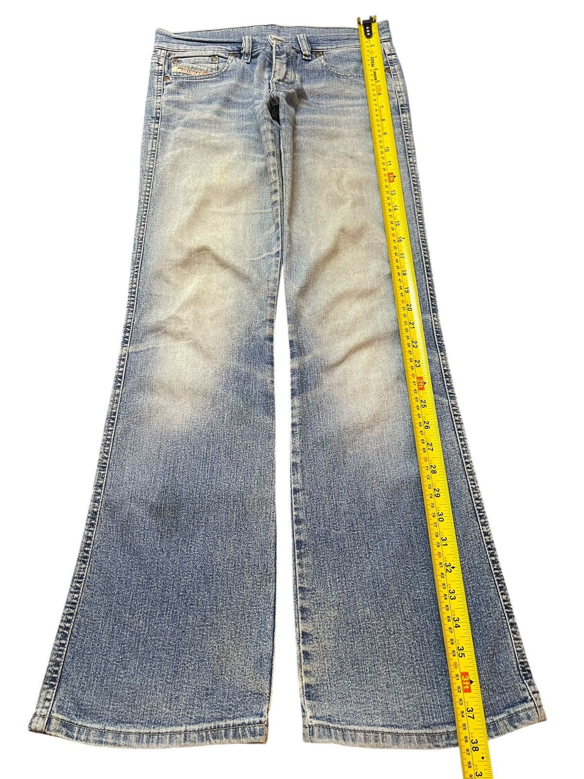 Diesel Vintage Diesel Industry Mud Wash Faded Style Wide Leg Jeans Size US 28 / EU 44 - 12 Thumbnail