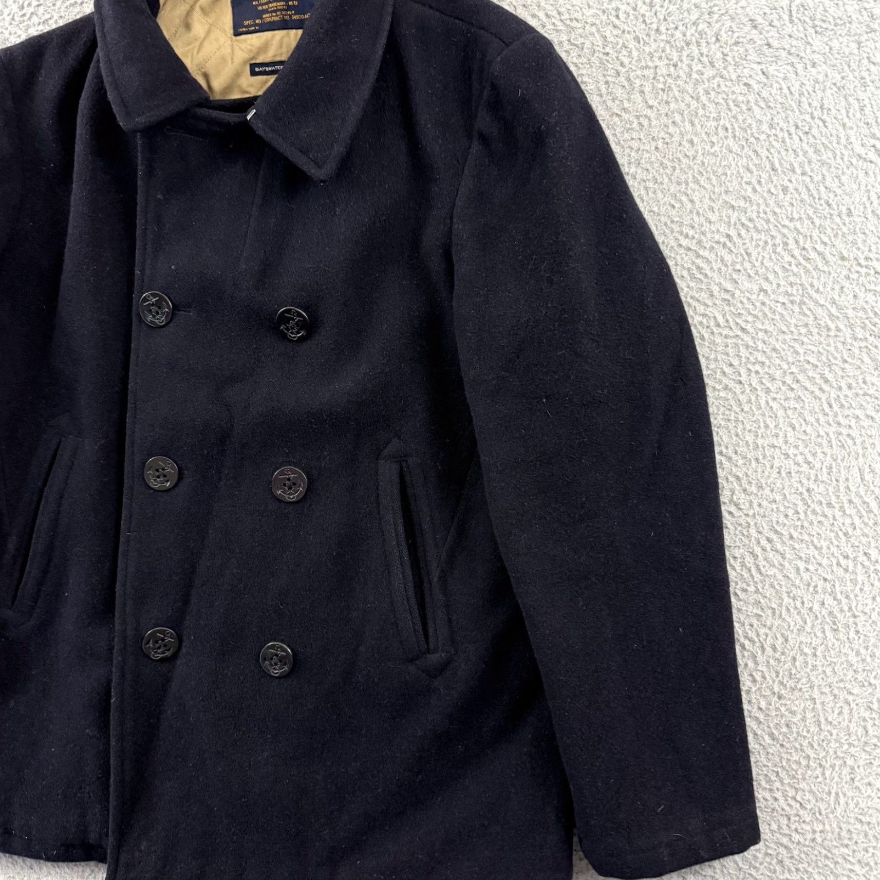 J.Crew J.Crew Bayswater Peacoat Mens Large Wool Tweed Twill Coat Size US L / EU 52-54 / 3 - 5 Thumbnail
