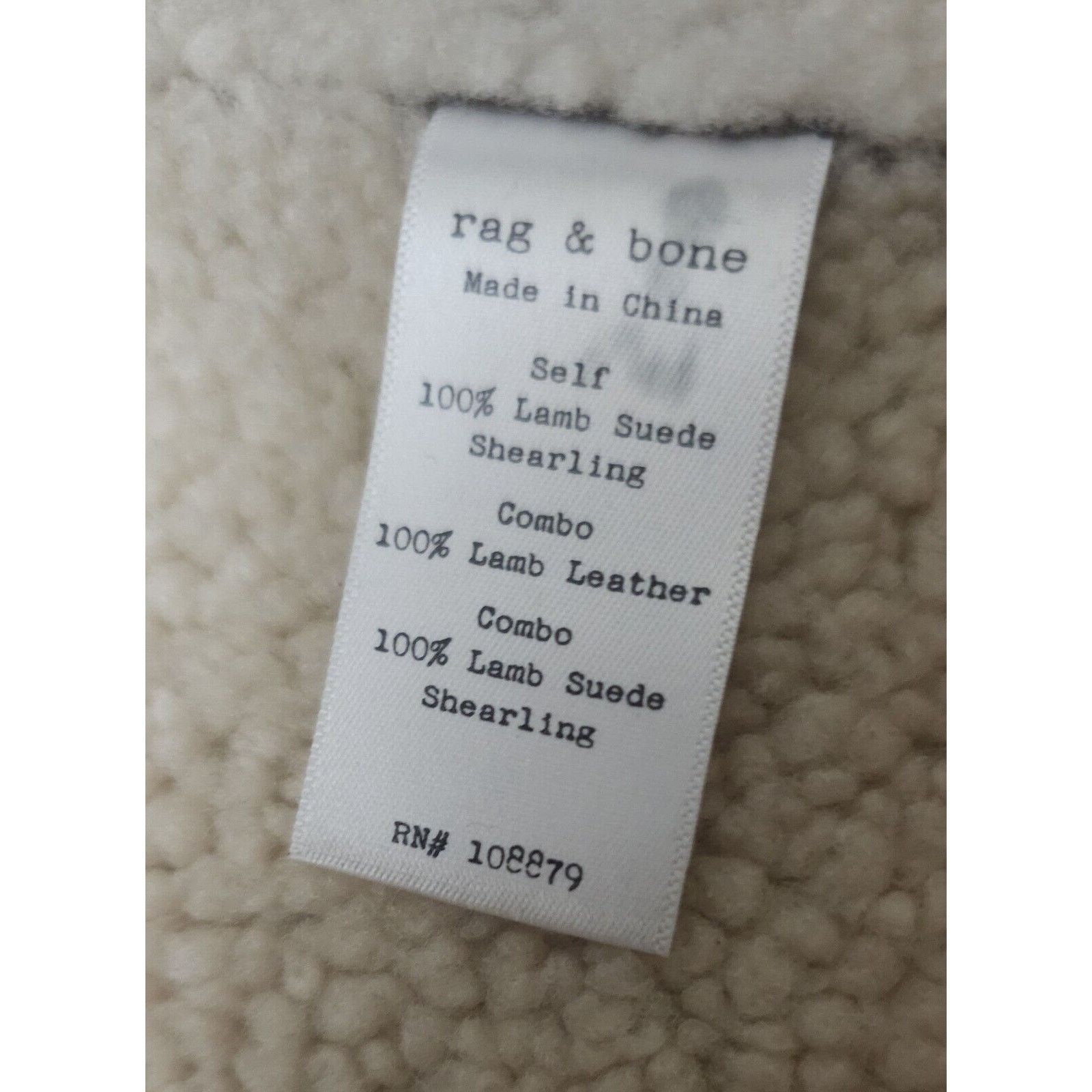 Rag & Bone Rag & Bone Vintage Shearling Lamb Suede Bomber Sz 40 $2295 Size US XXS / EU 40 - 12 Thumbnail